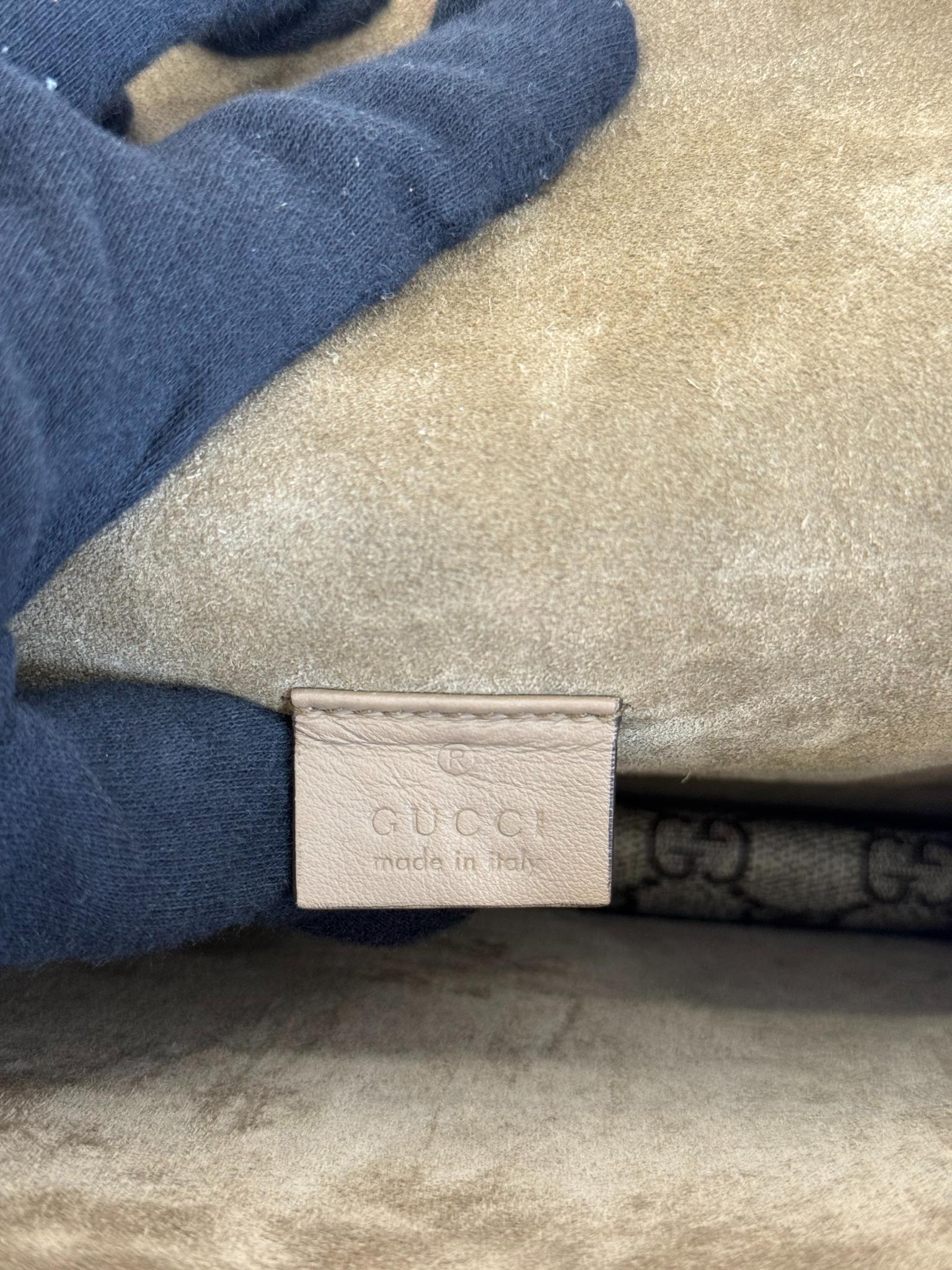 Gucci Dionysus GG Supreme Canvas/Suede Small Shoulder Bag