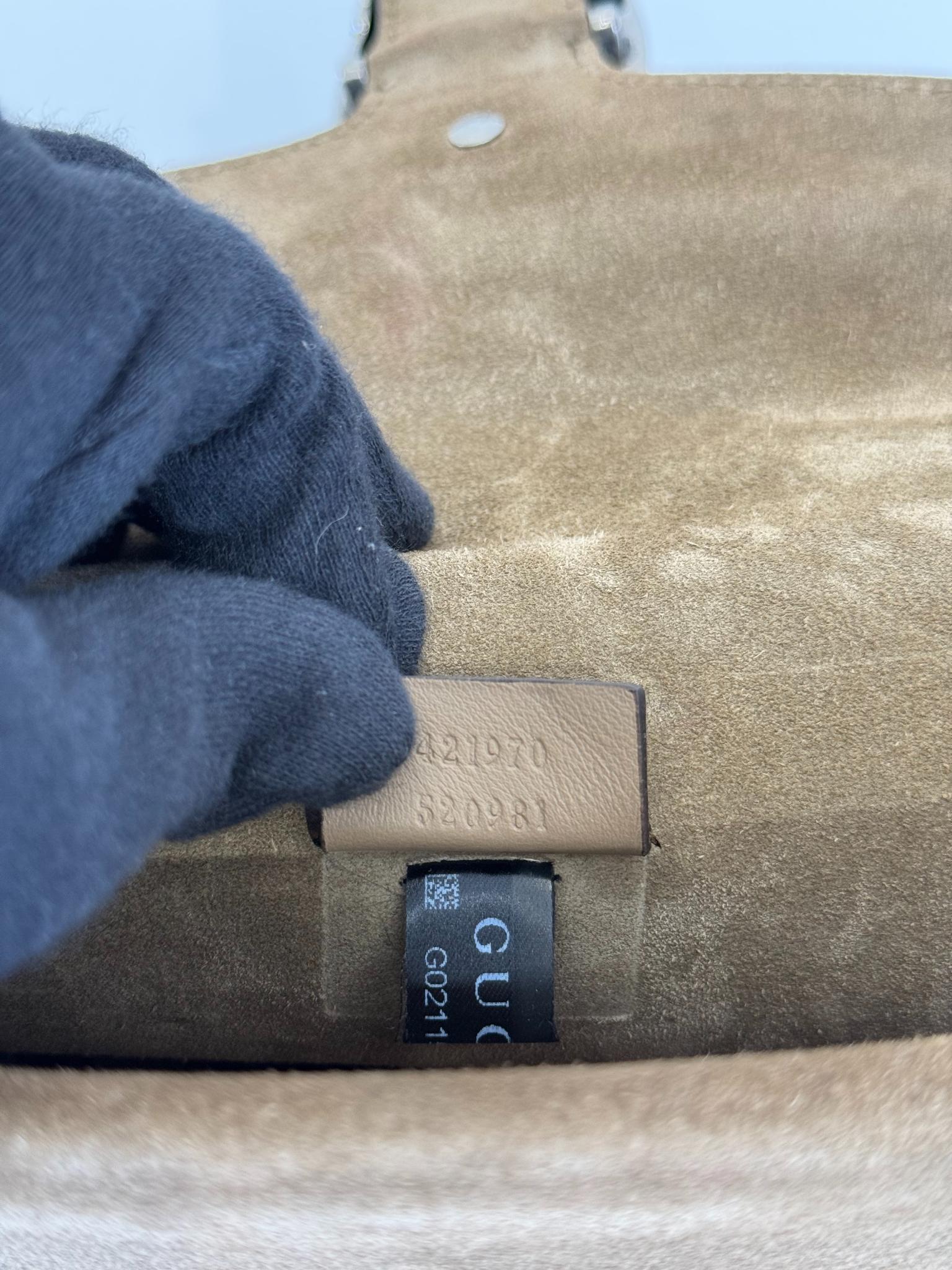 Gucci Dionysus GG Supreme Canvas/Suede Small Shoulder Bag