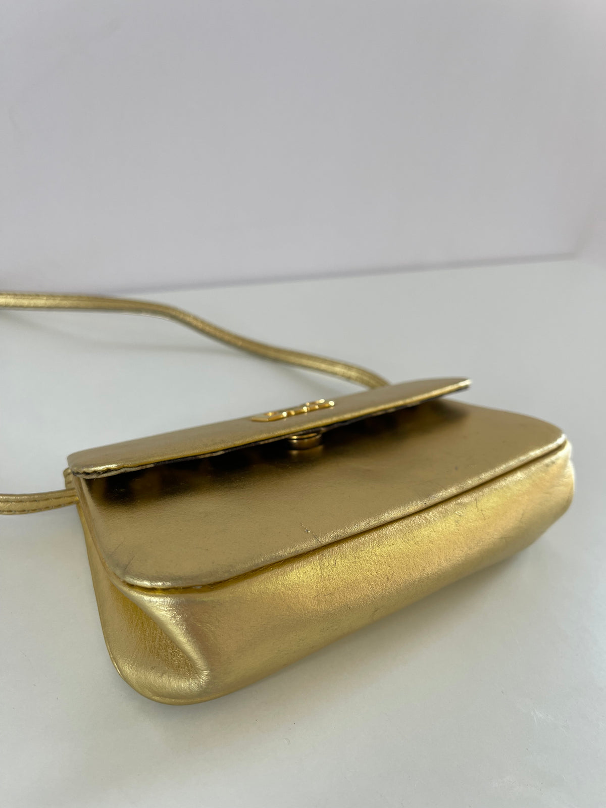 Dolce Gabbana D&G Mini Sling Bag Gold