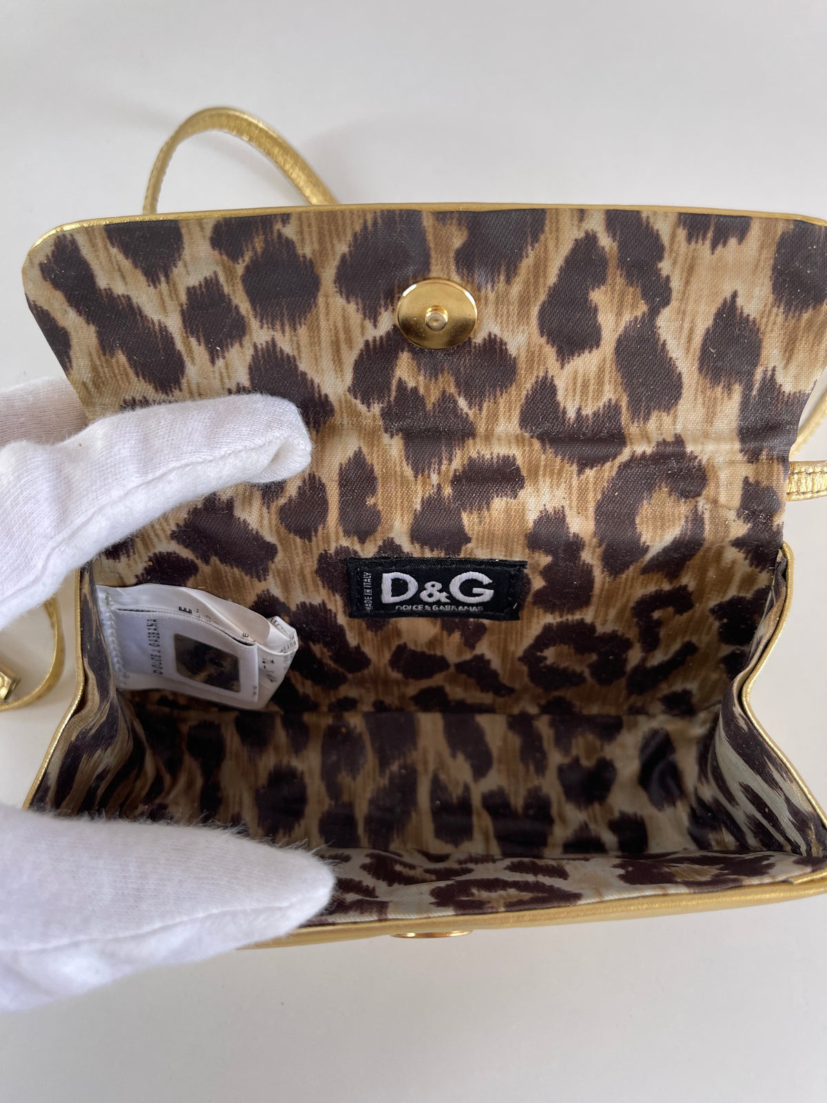 Dolce Gabbana D&G Mini Sling Bag Gold