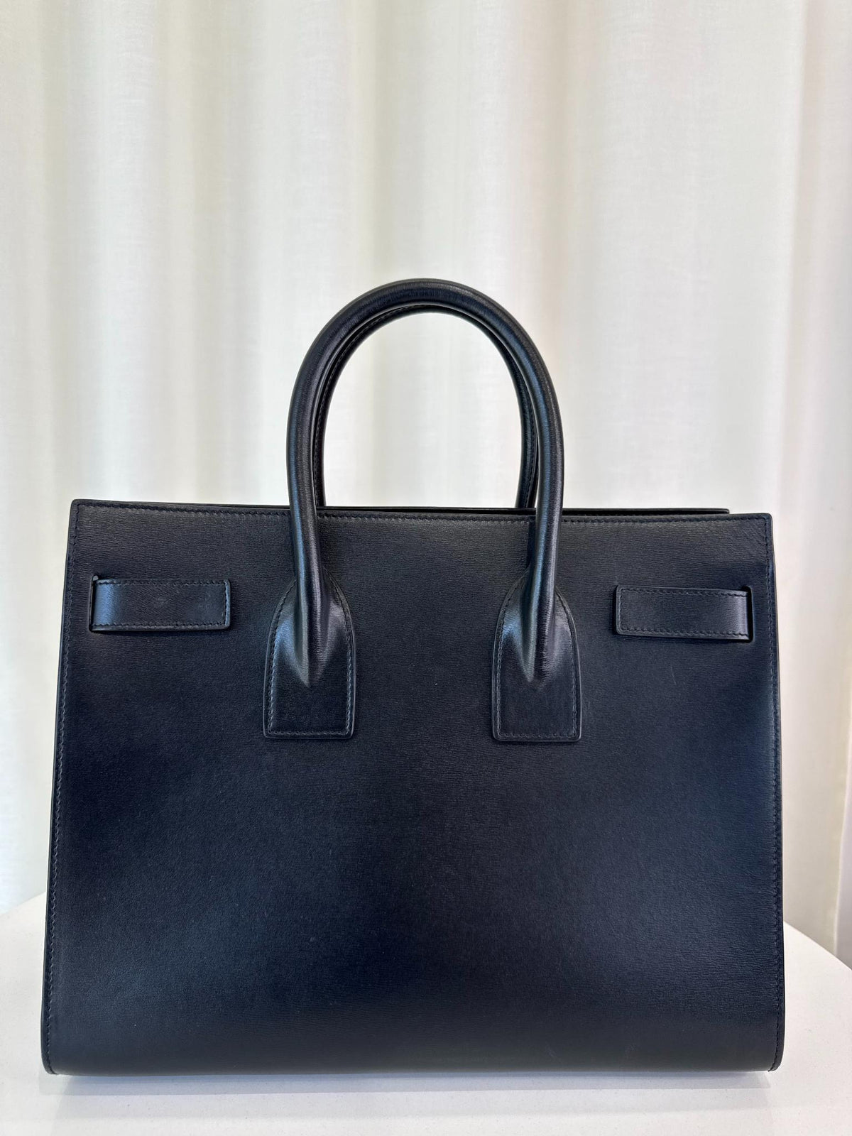 Saint Laurent Small Sac De Jour Black Smooth Calfskin Tote