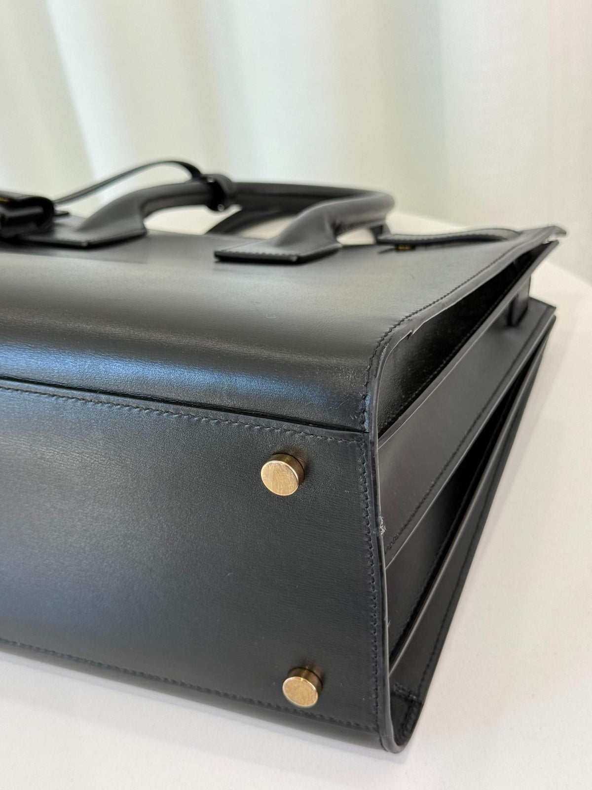 Saint Laurent Small Sac De Jour Black Smooth Calfskin Tote