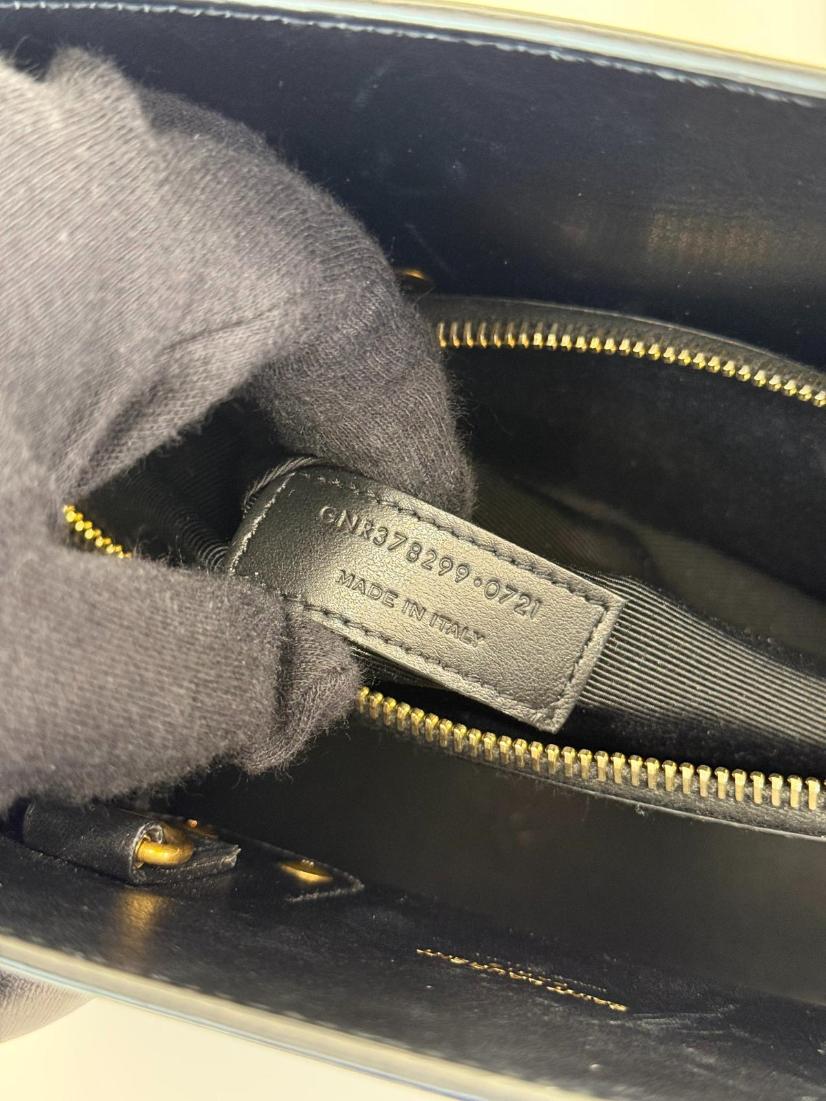 Saint Laurent Small Sac De Jour Black Smooth Calfskin Tote