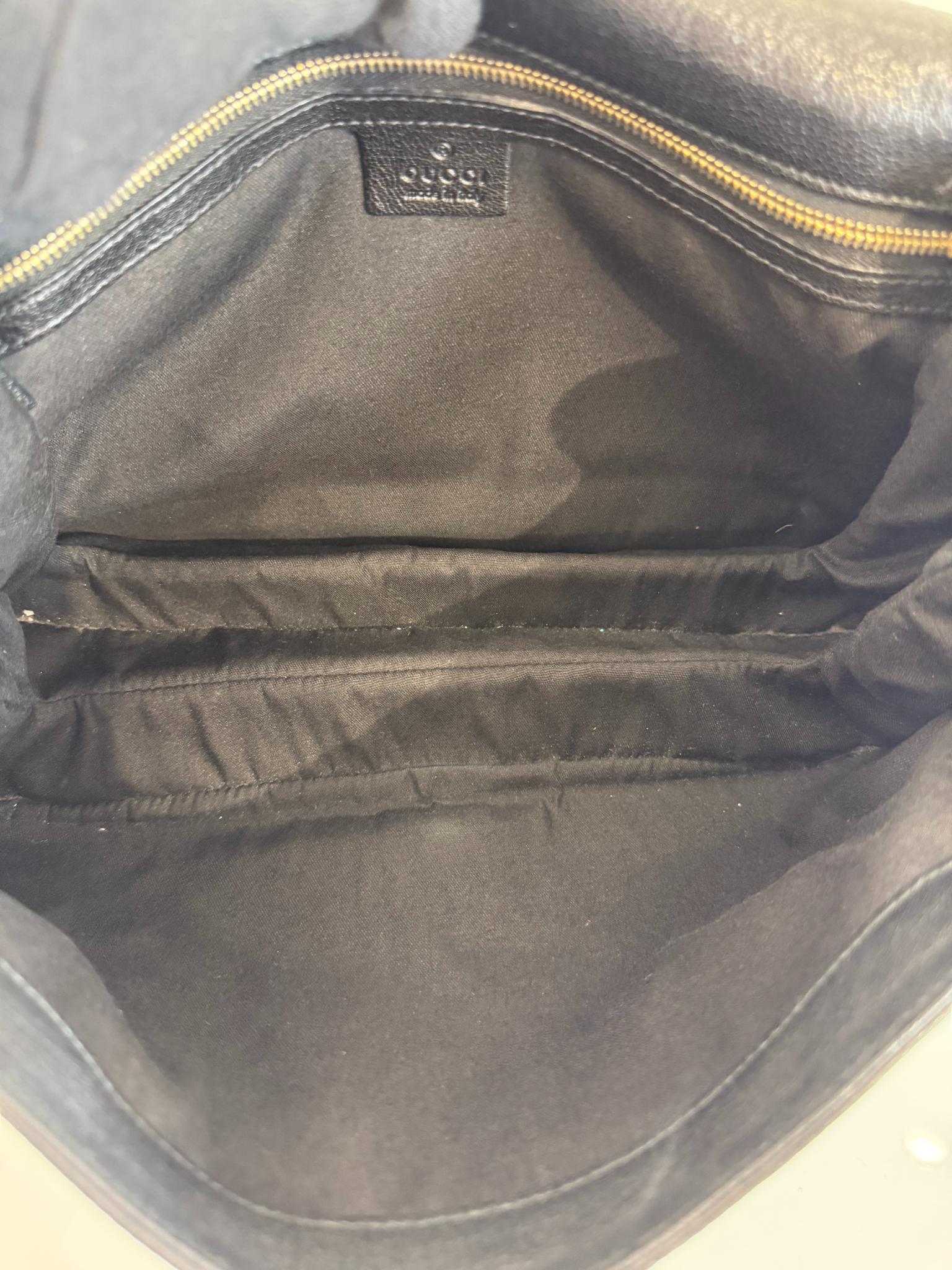 Gucci Blondie Black Calfskin Leather Shoulder Flap Bag