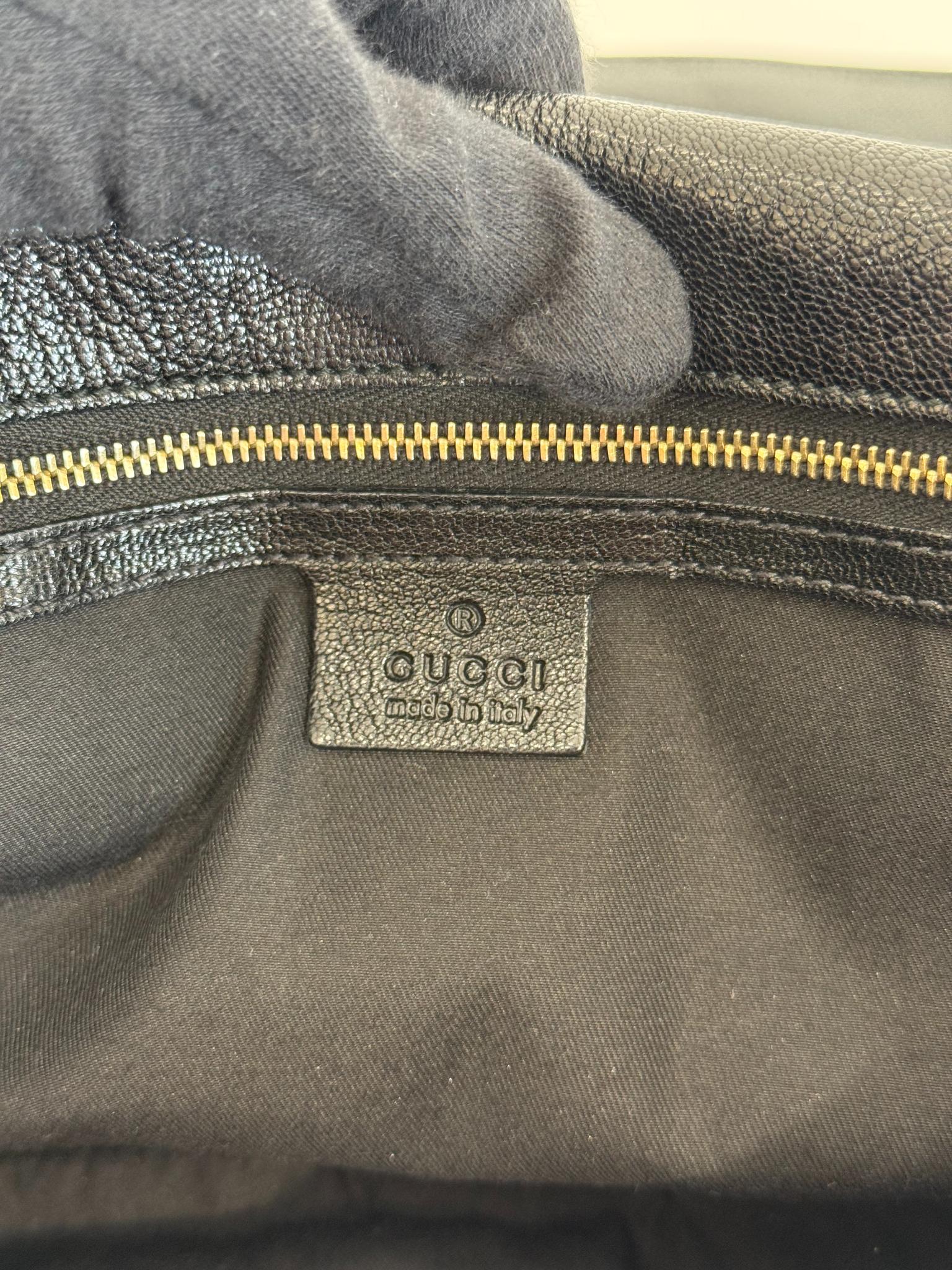 Gucci Blondie Black Calfskin Leather Shoulder Flap Bag