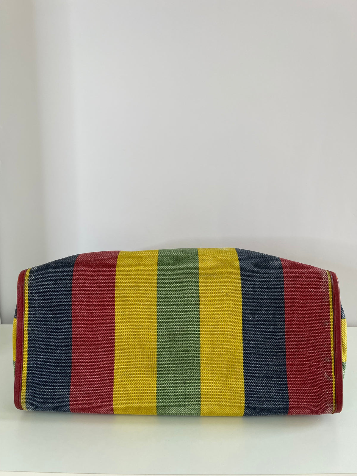 Gucci Multicolor Striped Canvas Baiadera Large Tote Bag