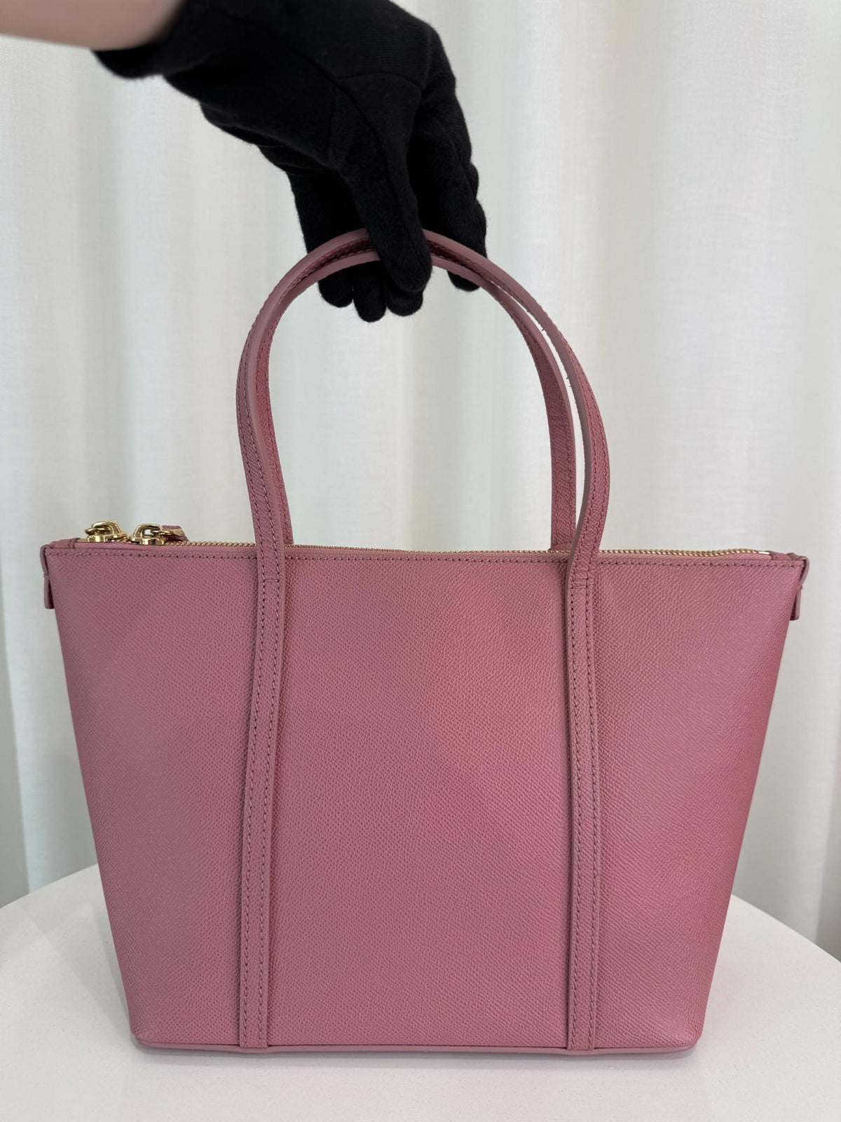 Dolce Gabbana Miss Escape Pink Leather Tote