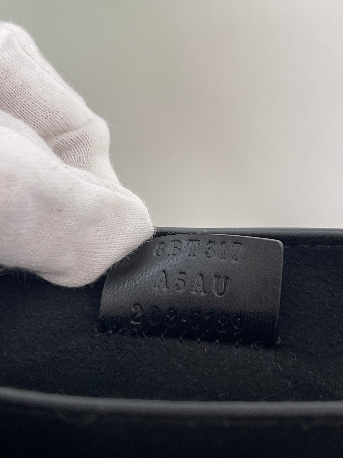 Fendi Karligraphy Black Patent Leather Crossbody Bag