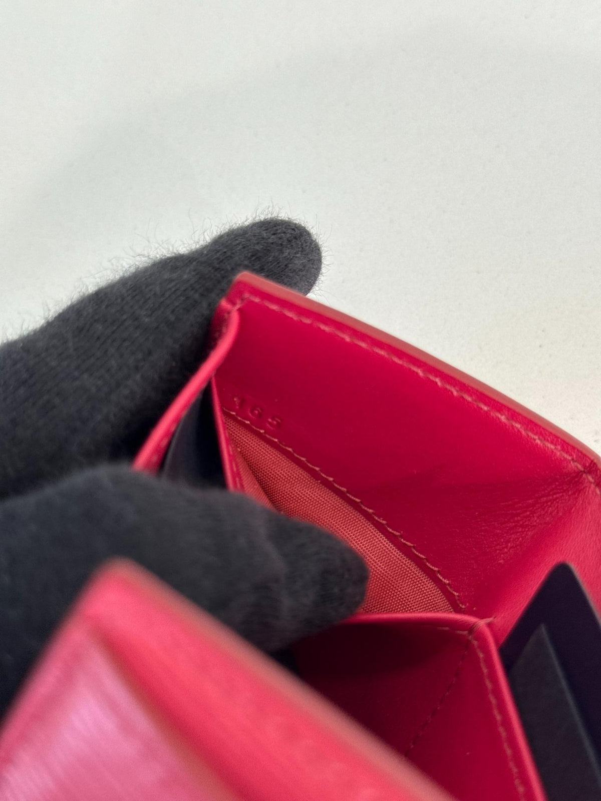 Prada Pink Vitello Move Leather Envelope Trifold Compact Wallet