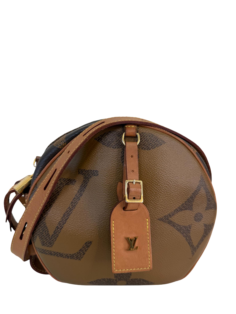 Louis Vuitton Boite Chapeau Souple Monogram Giant Reverse Brown