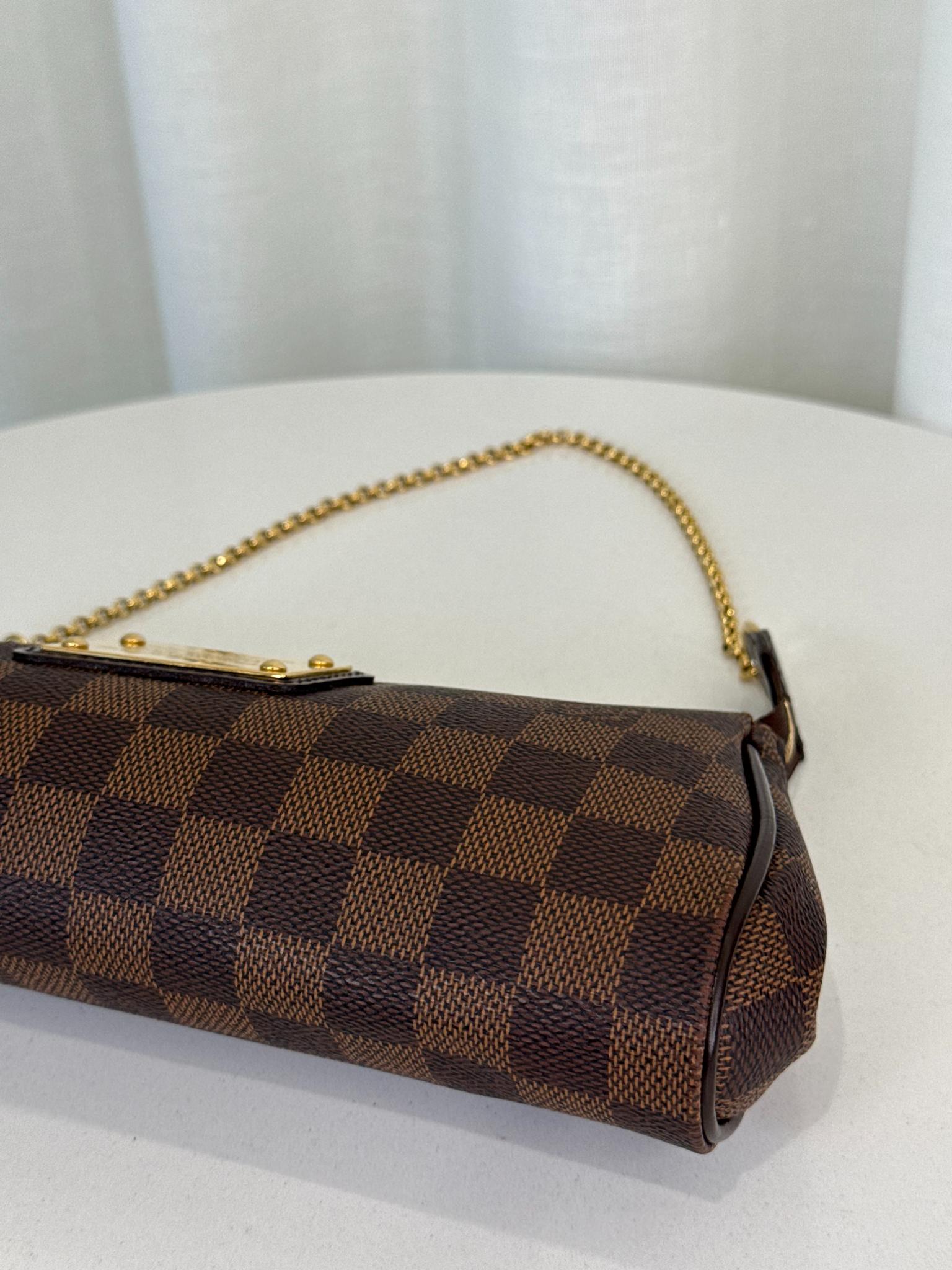 Louis Vuitton Damier Ebene Canvas Eva Pochette