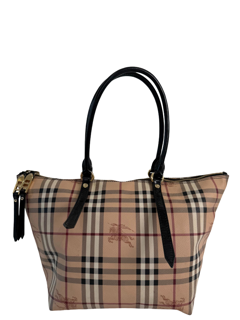 Burberry Haymarket Check Coated Canvas Salisbury Tote Bag