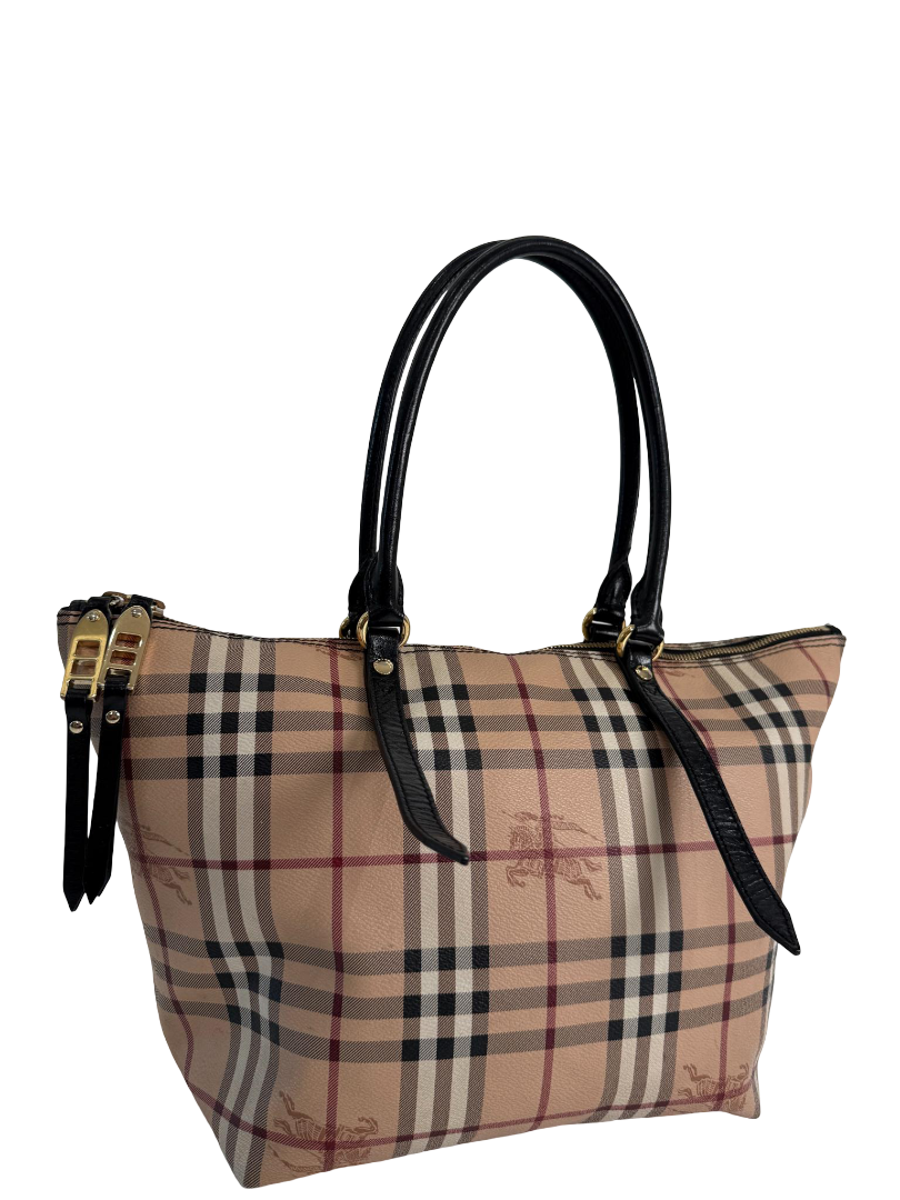 Burberry Haymarket Check Coated Canvas Salisbury Tote Bag