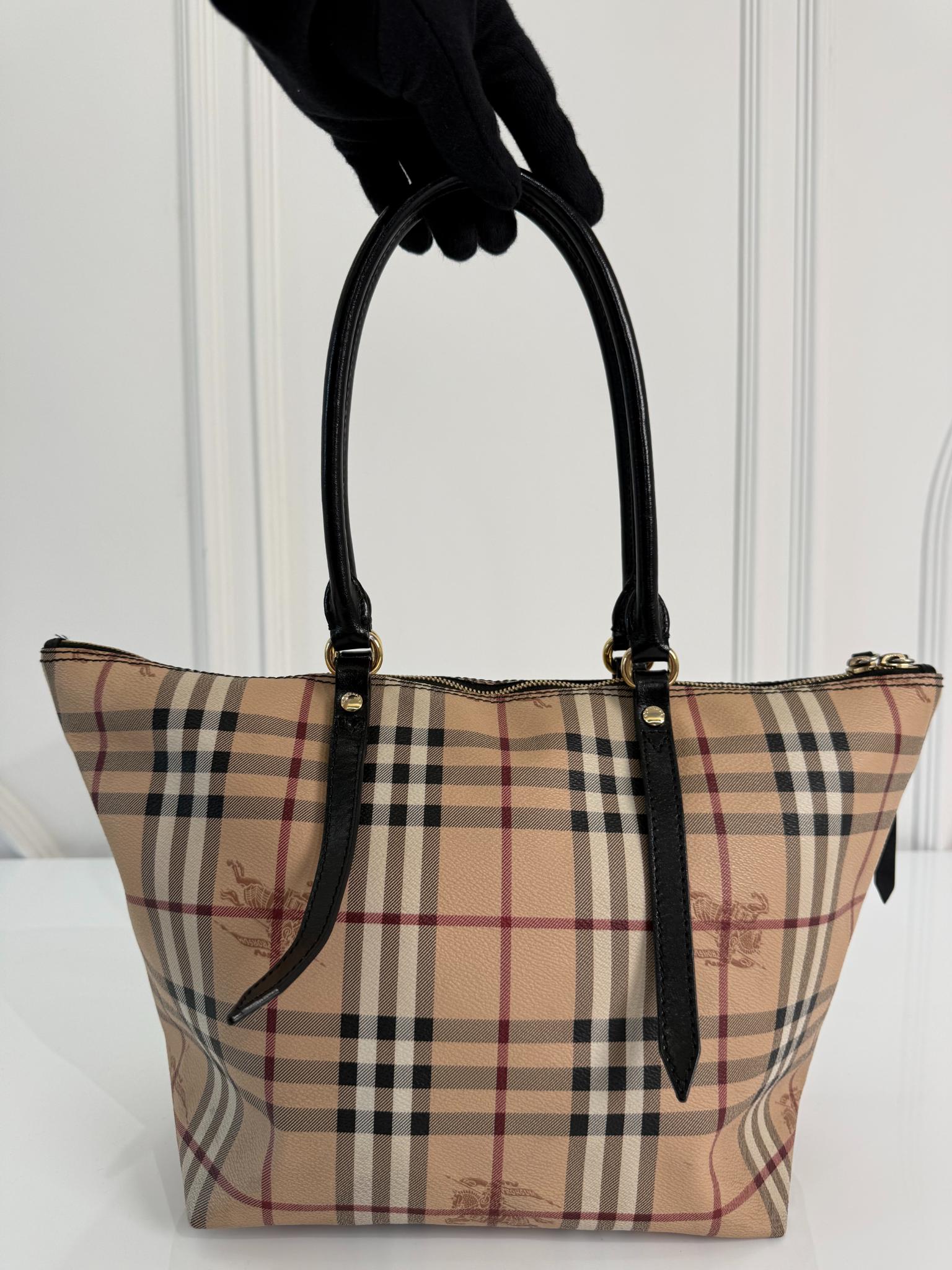 Burberry Haymarket Check Coated Canvas Salisbury Tote Bag