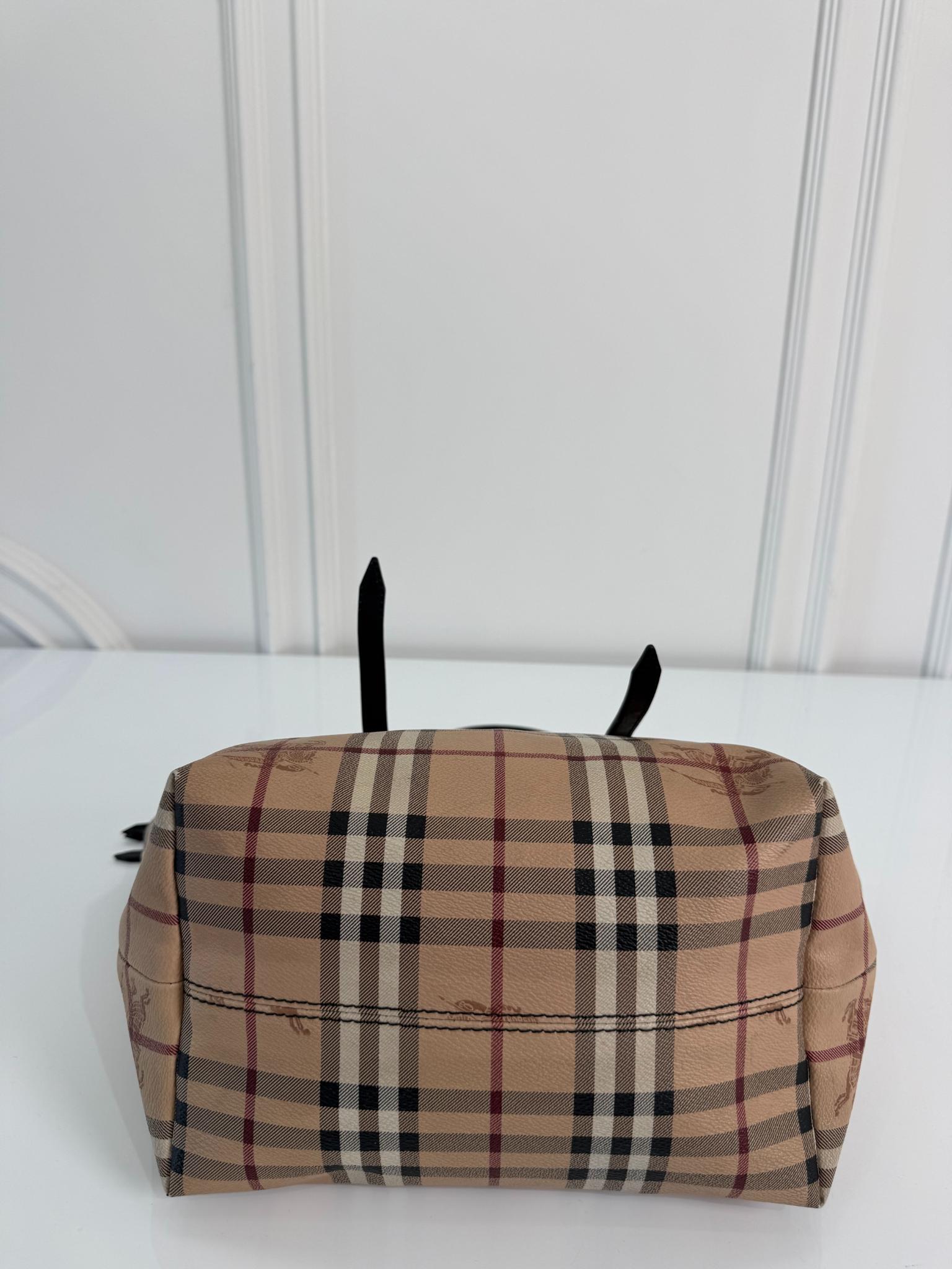 Burberry Haymarket Check Coated Canvas Salisbury Tote Bag