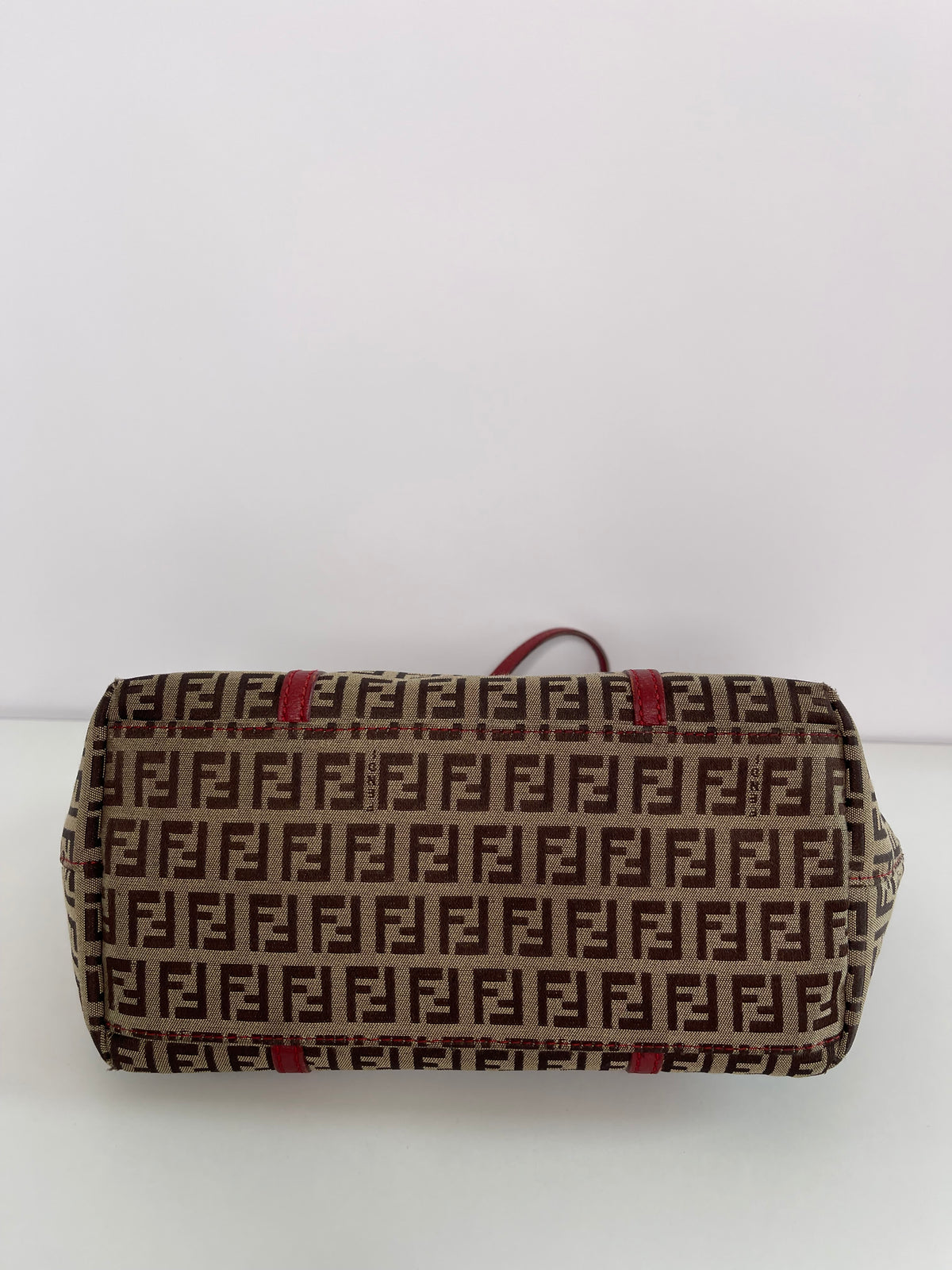 Fendi Tobacco Zucchino Canvas Superstar Medium Shopping Tote