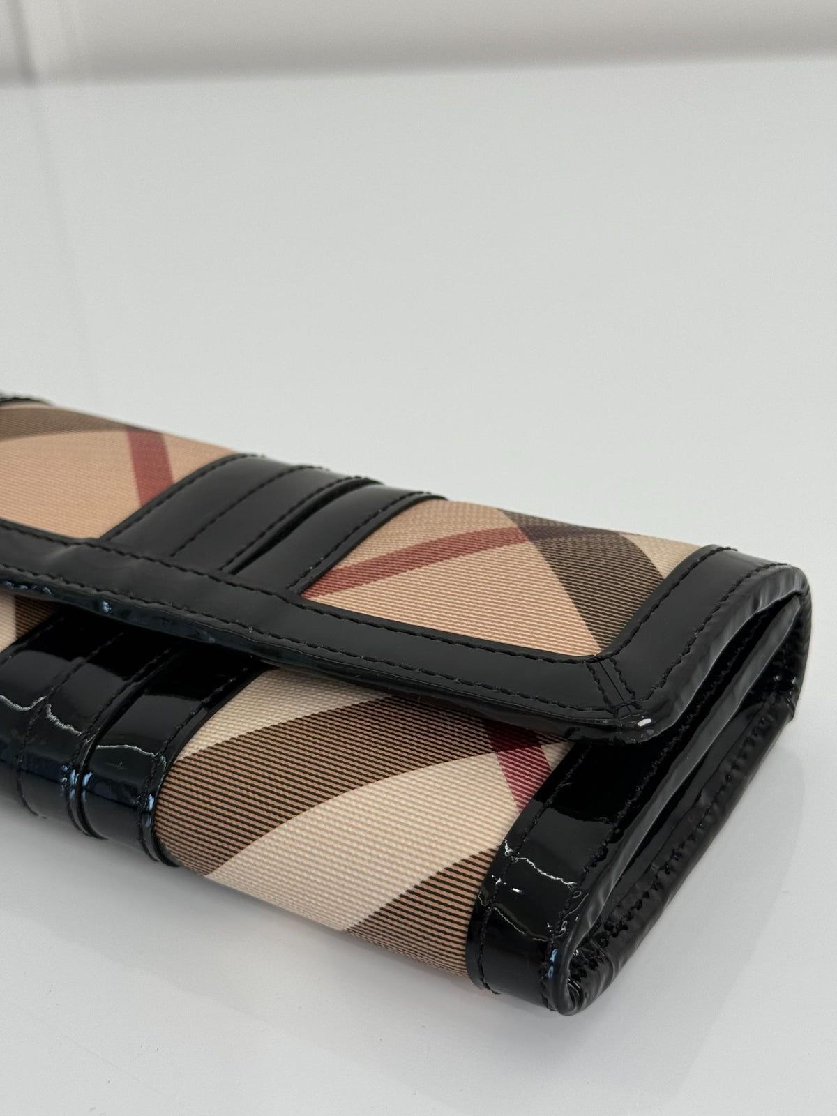 Burberry Nova Check Coated Canvas Continental Wallet