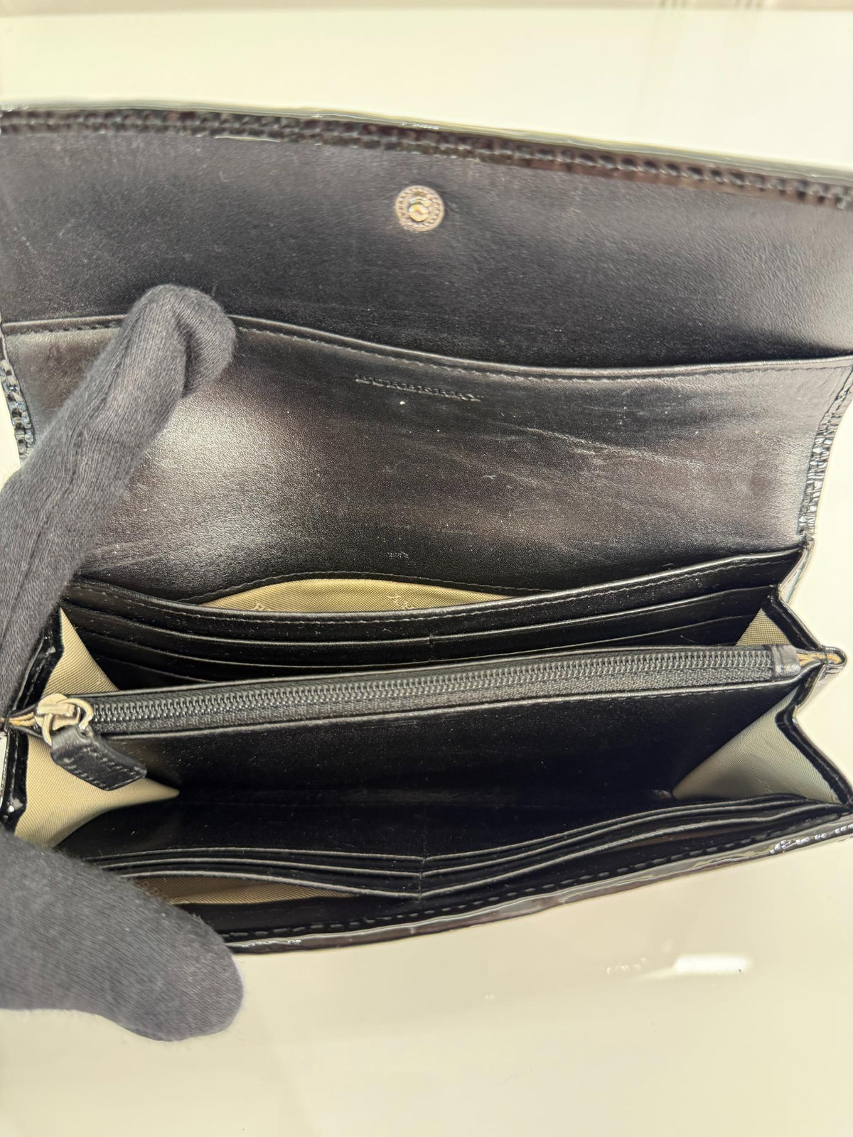 Burberry Nova Check Coated Canvas Continental Wallet