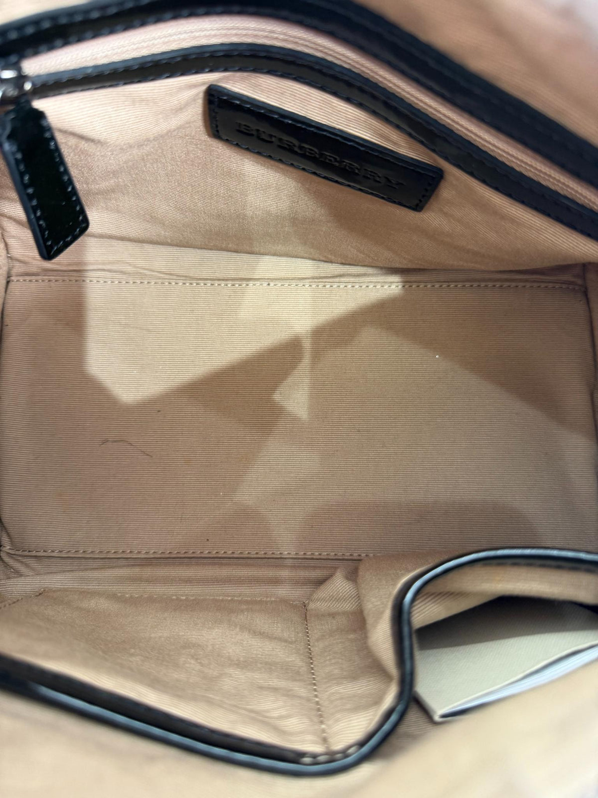 Burberry Beige/Black Supernova Check Boston Bag (1)