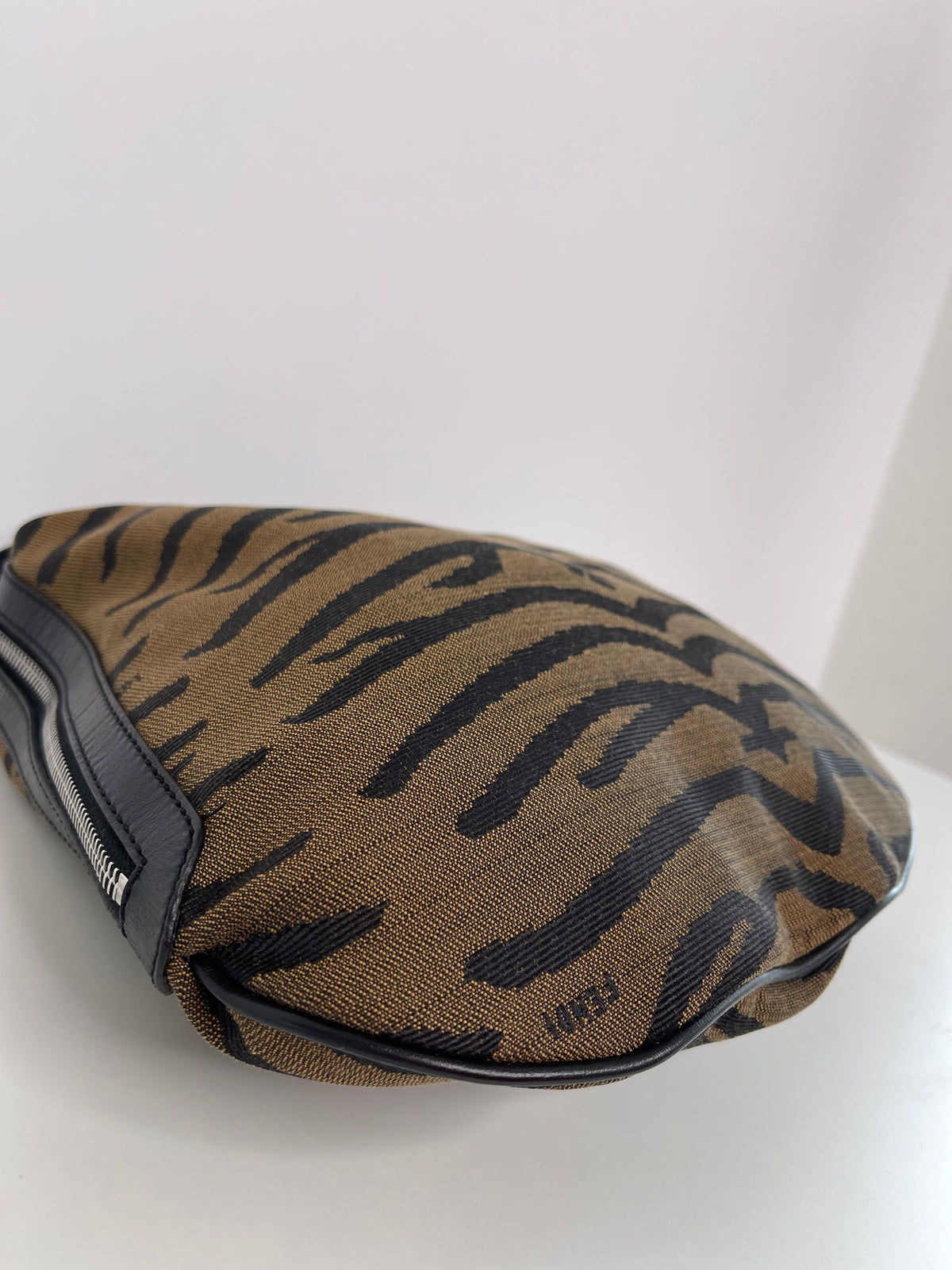 Fendi Zebra Oyster Shoulder Bag
