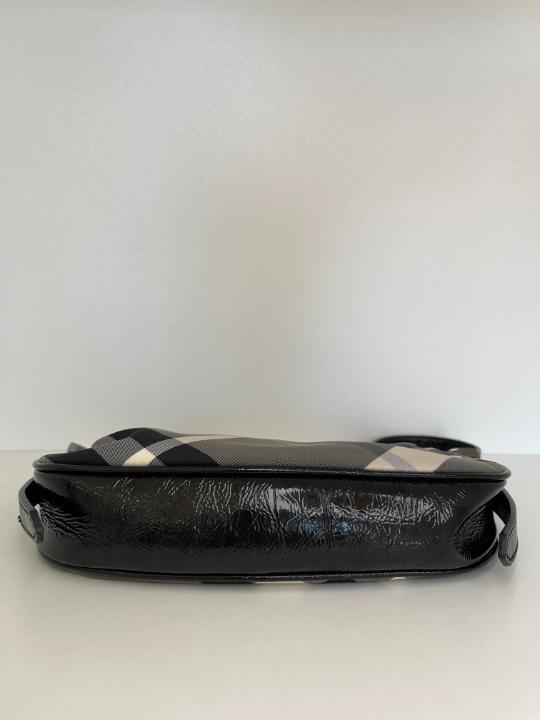 Burberry Black Supernova Check Canvas Grey Pochette