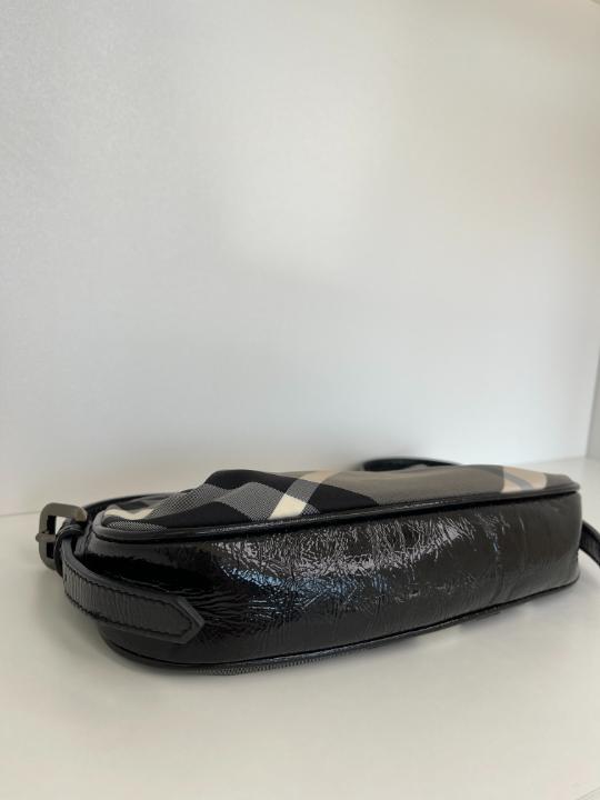 Burberry Black Supernova Check Canvas Grey Pochette