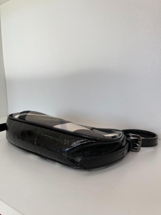 Burberry Black Supernova Check Canvas Grey Pochette