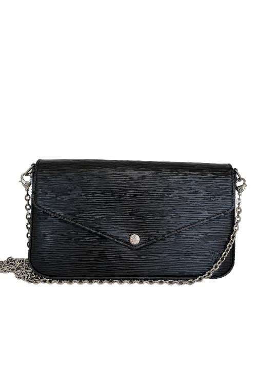Louis Vuitton Pochette Félicie Black Epi Leather