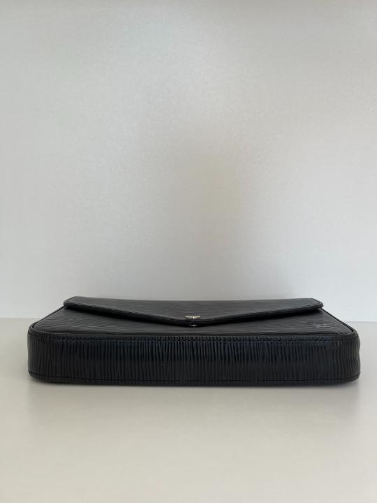 Louis Vuitton Pochette Félicie Black Epi Leather
