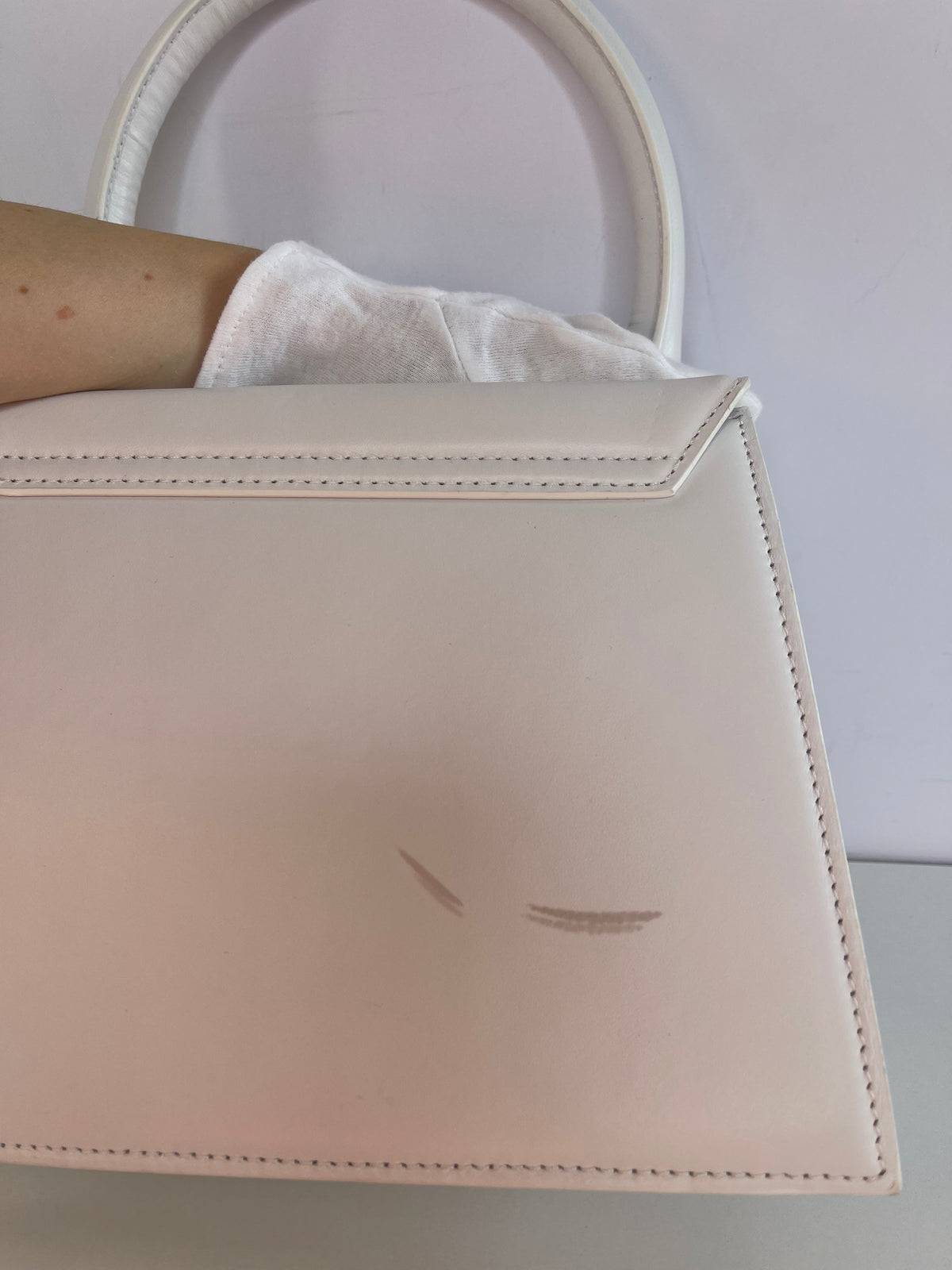 Jacquemus Le Grand Chiquito White Leather Bag