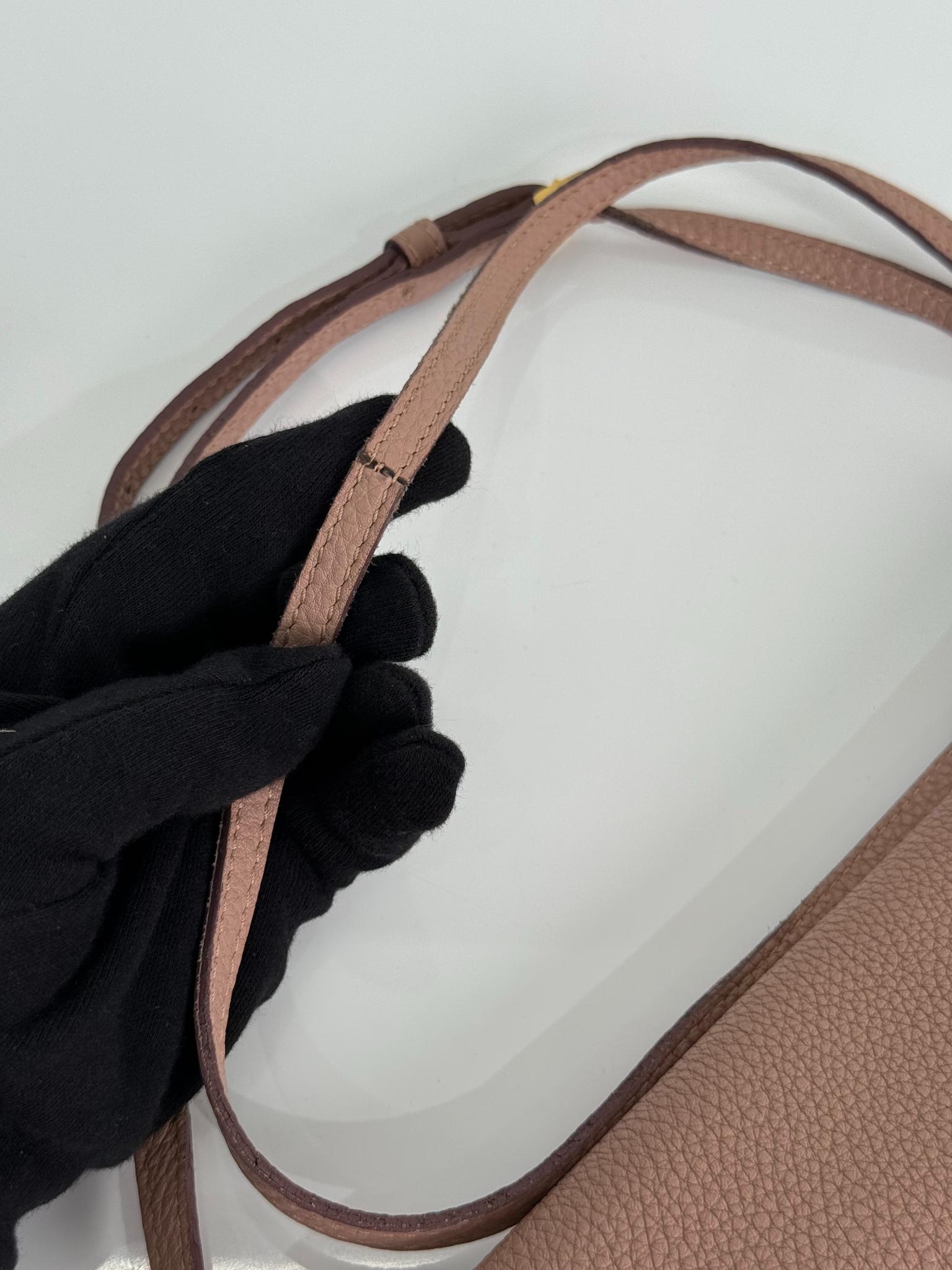 Burberry Derby Calfskin House Check Macken Crossbody Bag