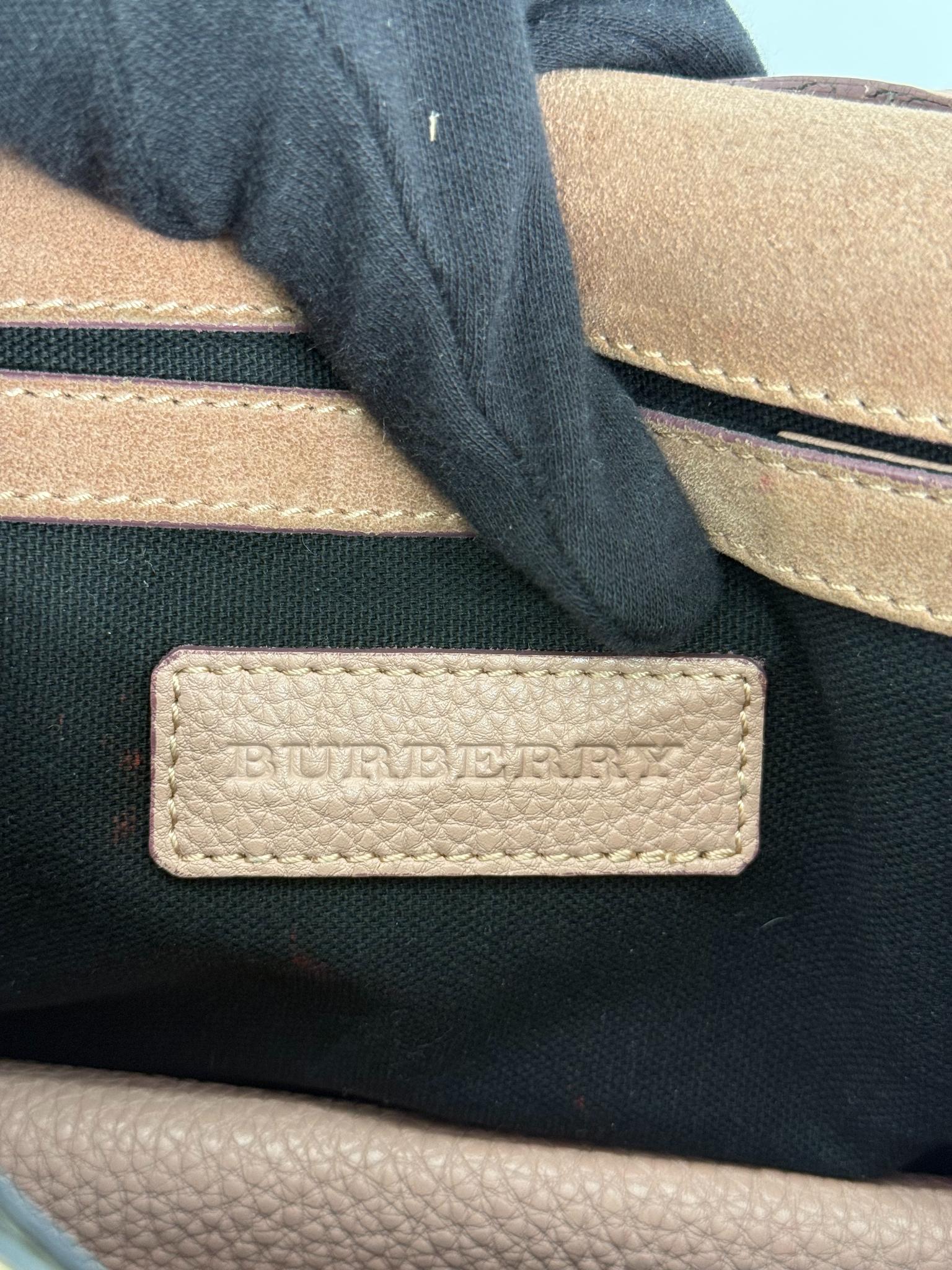 Burberry Derby Calfskin House Check Macken Crossbody Bag