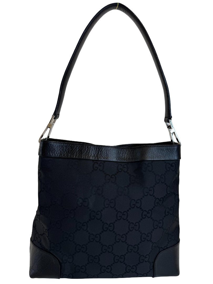 Gucci Black GG Canvas Shoulder Bag