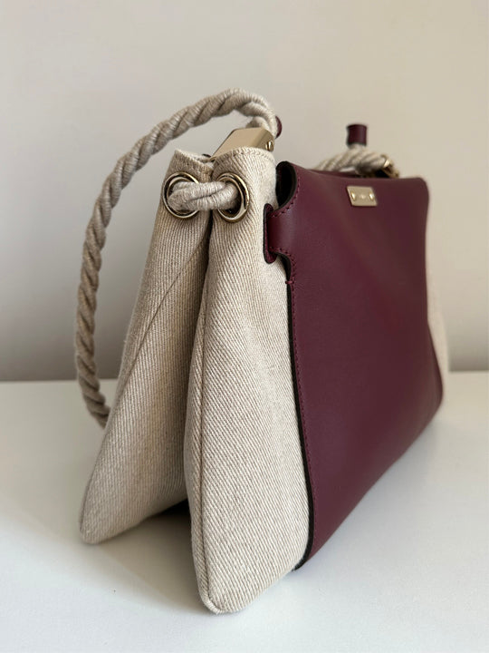 Chloé Key Medium Burgundy Shoulder Bag