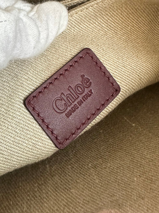 Chloé Key Medium Burgundy Shoulder Bag
