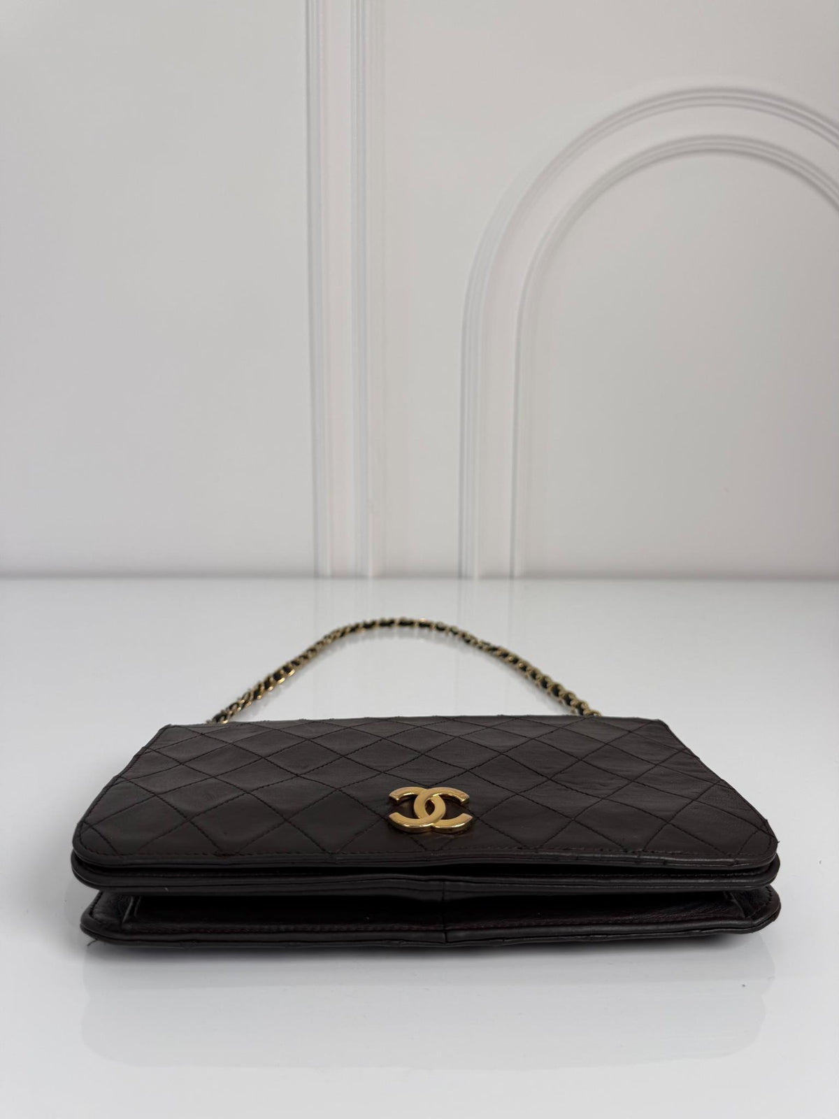Chanel Matelassé Coco Mark Lambskin Push Lock Chain Shoulder Bag