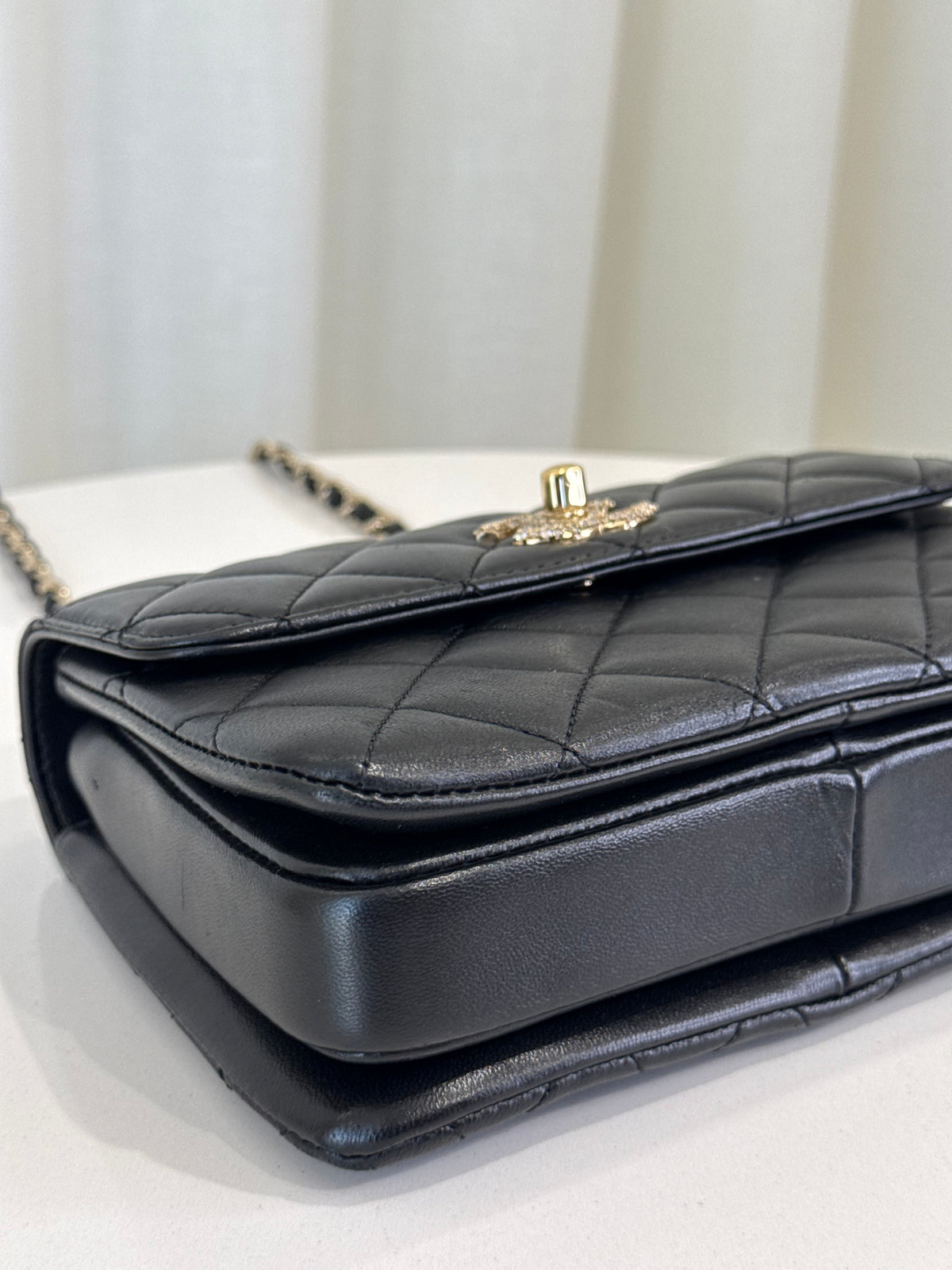 Chanel Trendy CC Mini Flap Bag Black Lambskin GHW