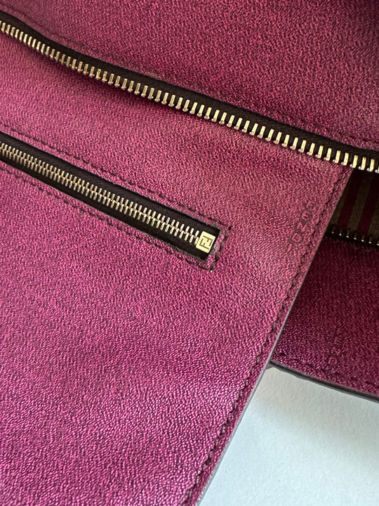 Fendi Brown Zucca FF Roll Small Tote Bag
