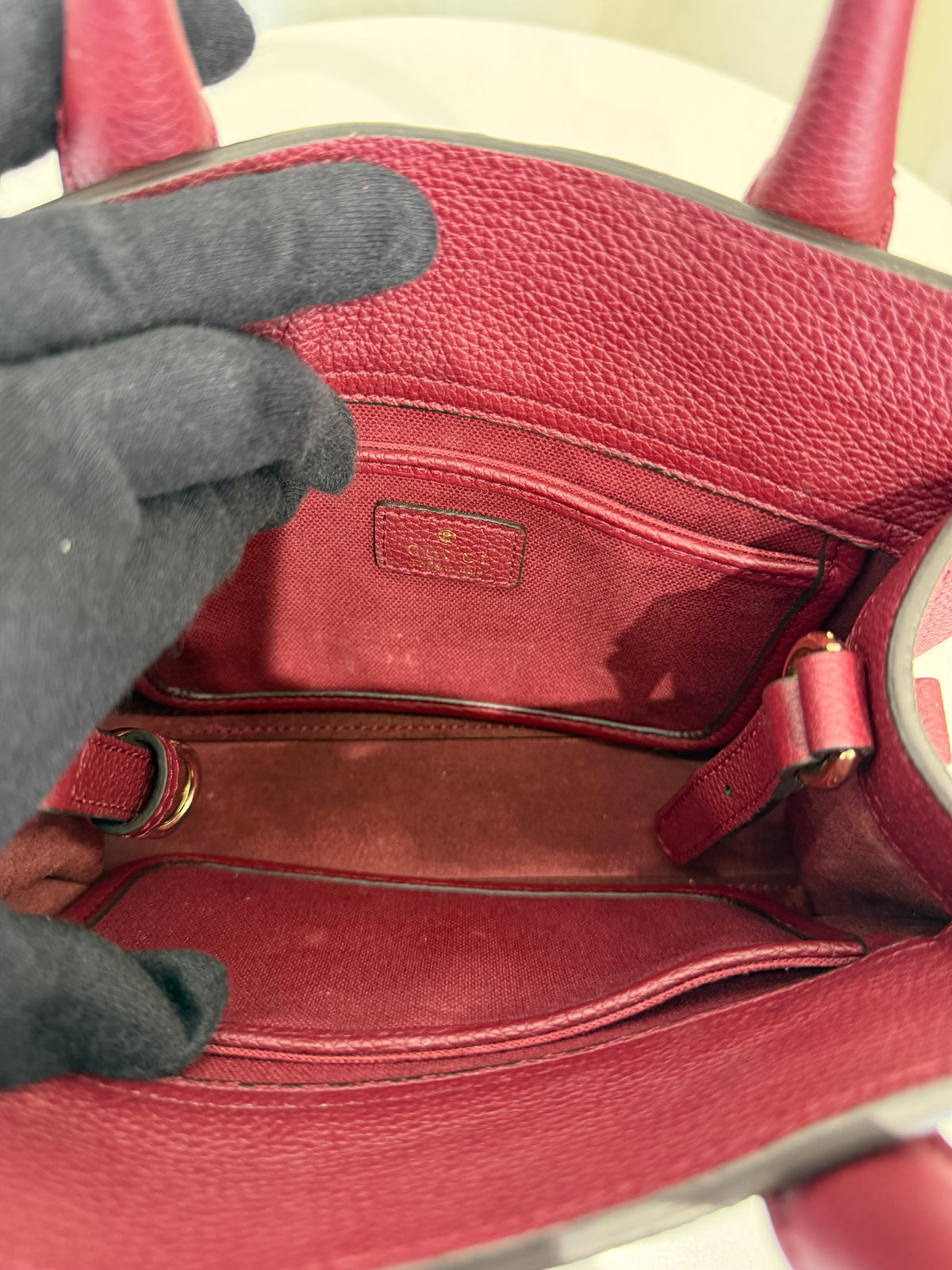 Gucci Small Jackie Hook Rosso Ancora Tote