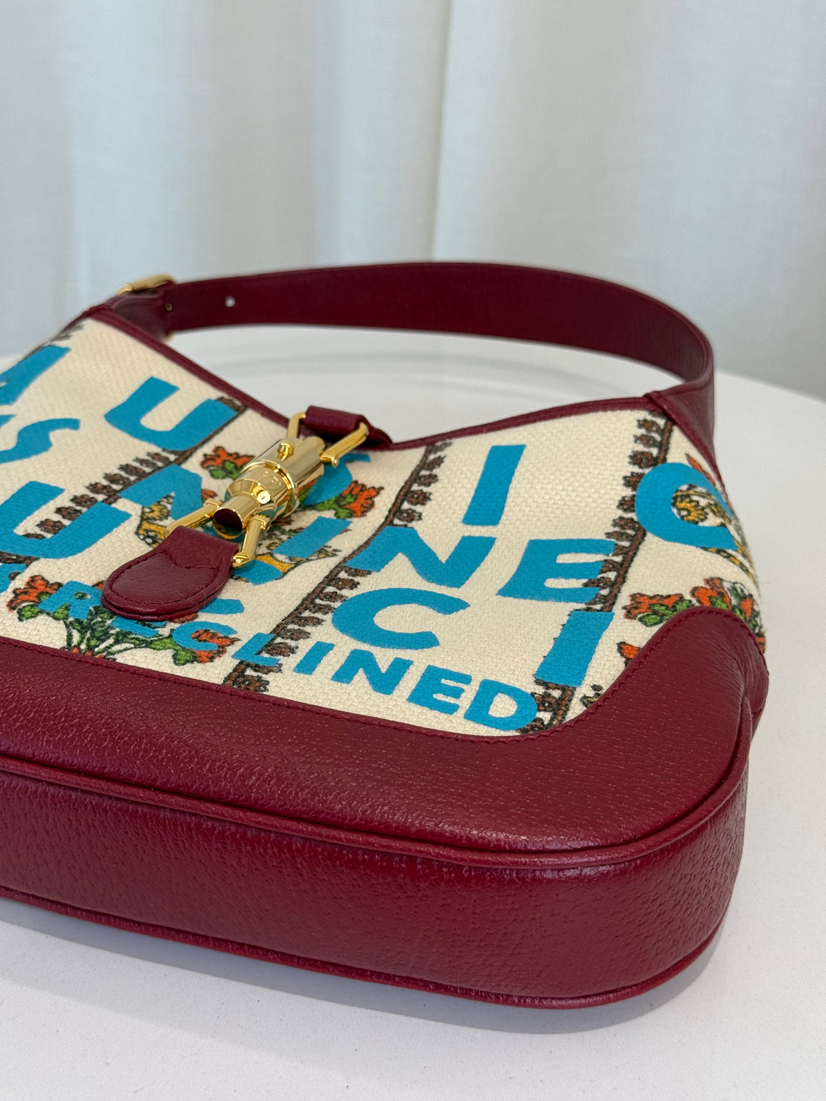 Gucci Small Jackie 1961 Centennial 100 Year Special Edition Burgundy Leather