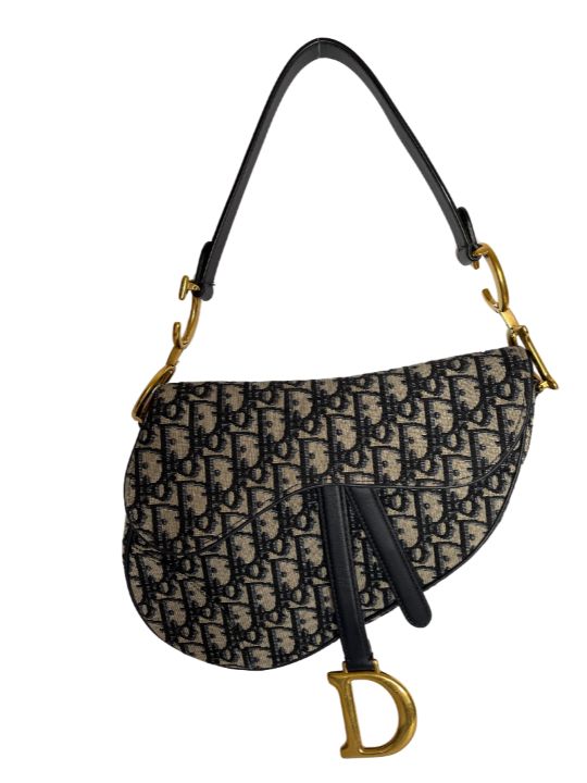 Dior Oblique Saddle Bag Blue