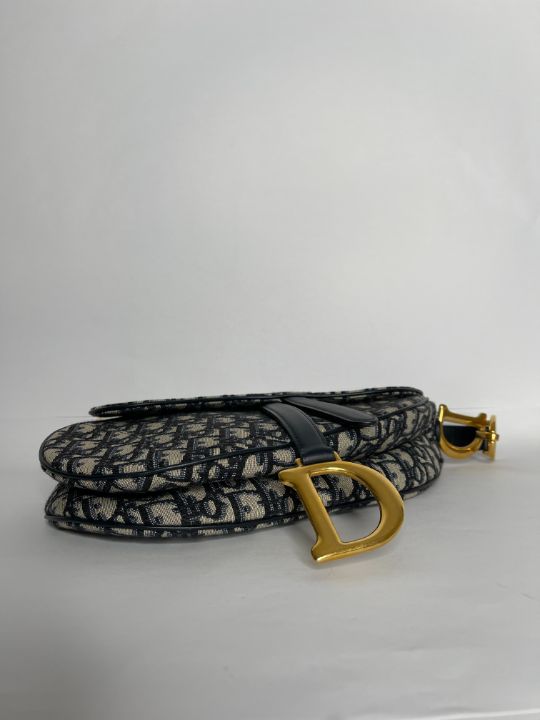 Dior Oblique Saddle Bag Blue