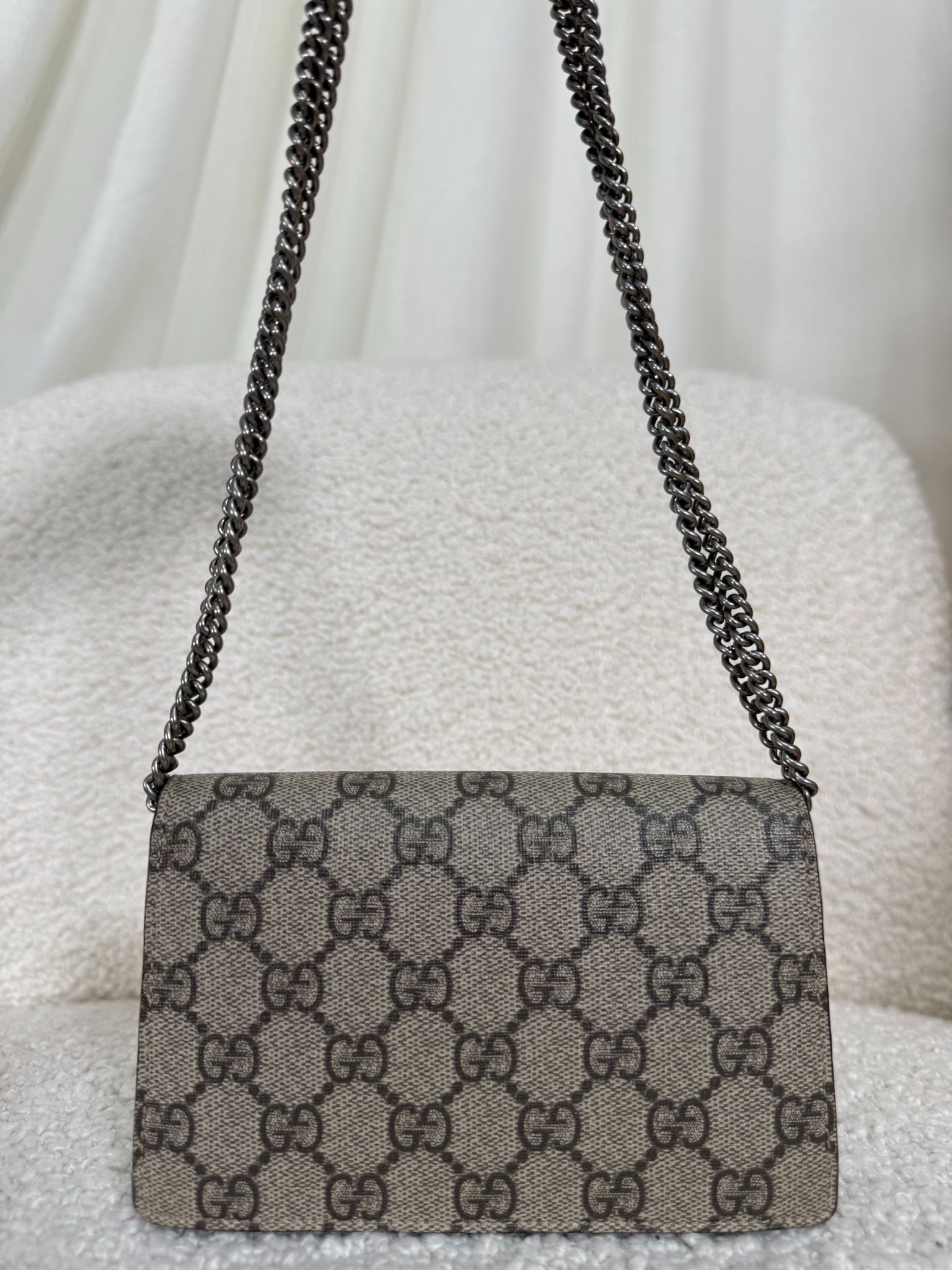 Gucci GG Supreme Canvas Super Mini Dionysus Bag