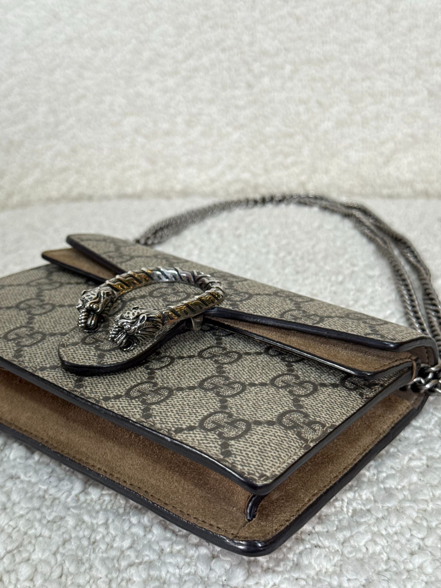 Gucci GG Supreme Canvas Super Mini Dionysus Bag