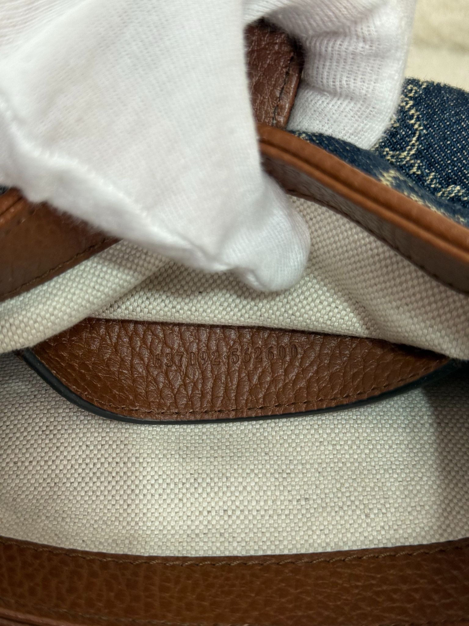 Gucci Mini Jackie 1961 GG Denim Hobo Bag