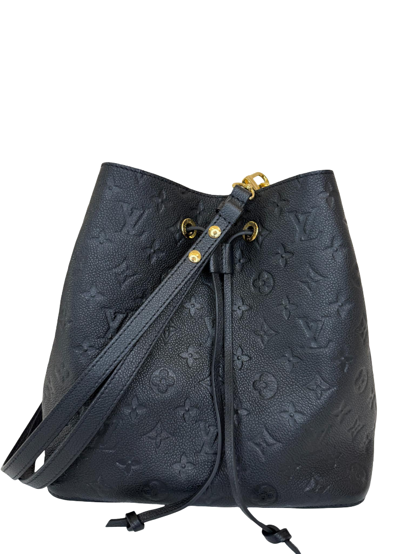 Louis Vuitton NéoNoé MM Black Monogram Empreinte Leather