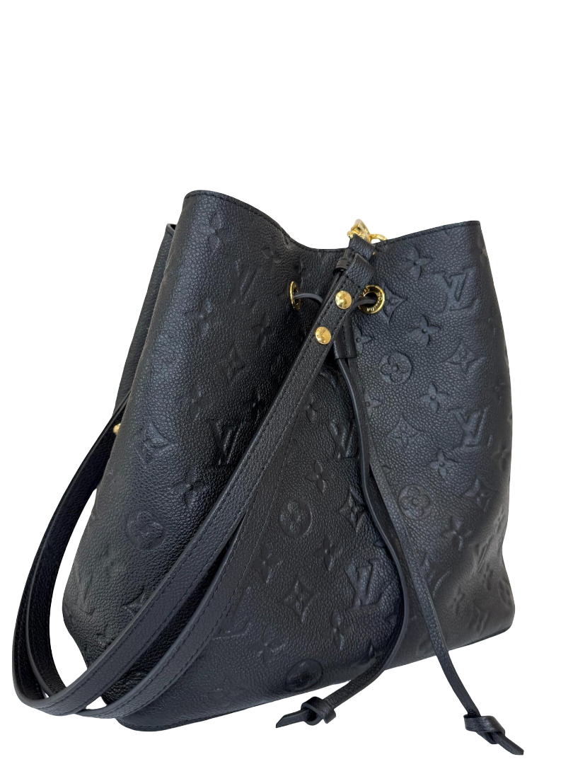 Louis Vuitton NéoNoé MM Black Monogram Empreinte Leather