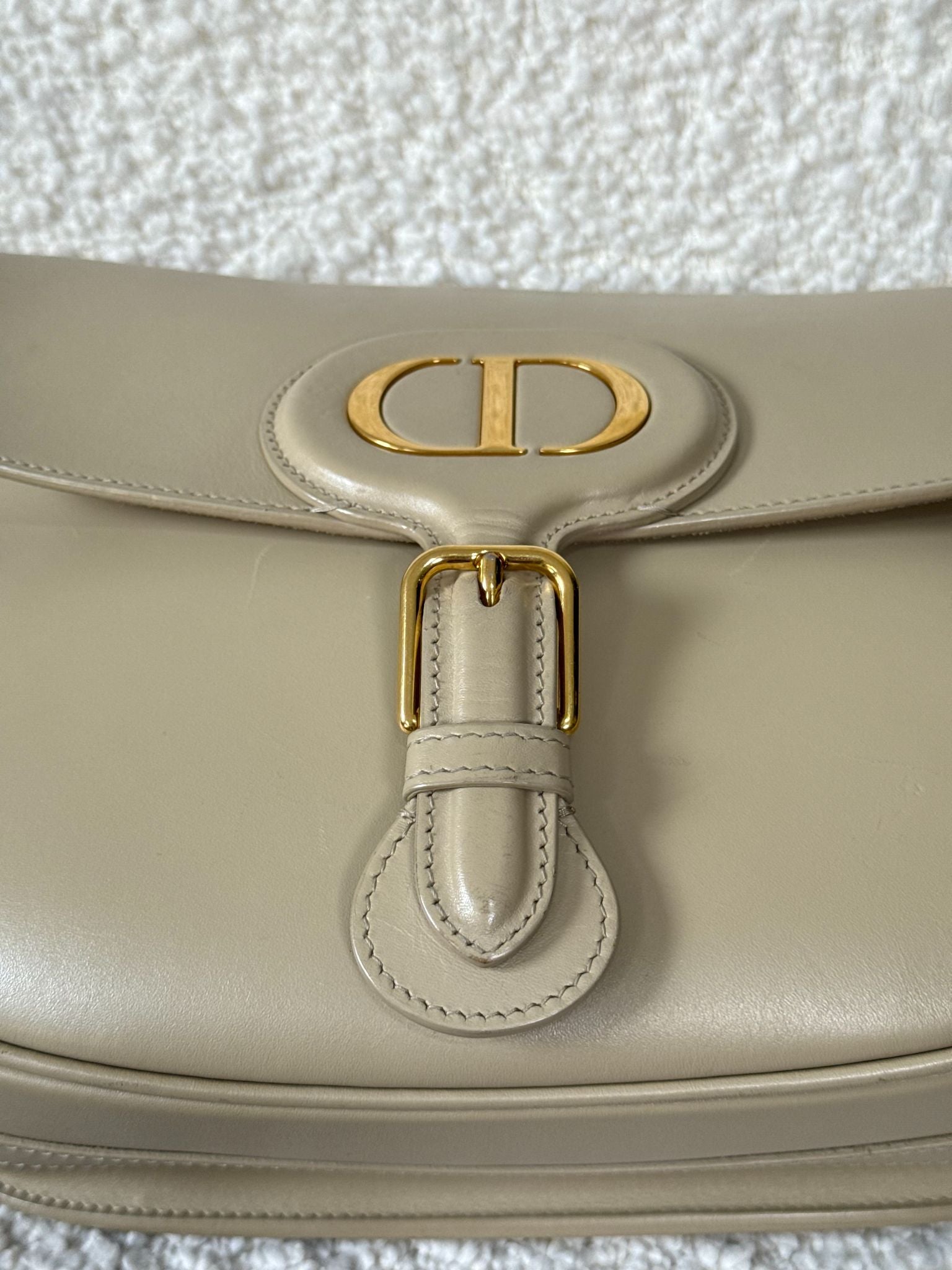 Christian Dior Bobby Bag Beige Box Calfskin Crossbody