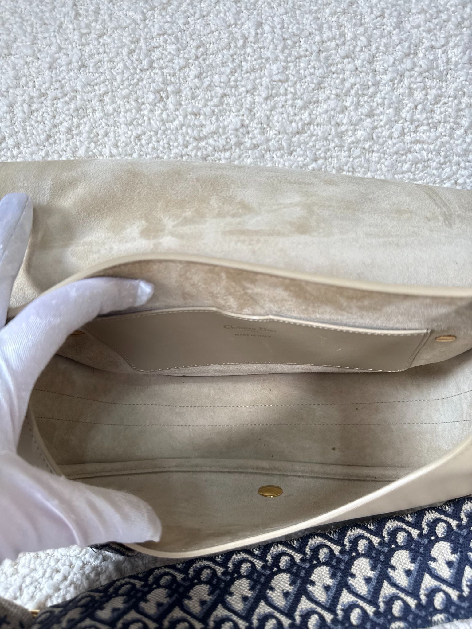 Christian Dior Bobby Bag Beige Box Calfskin Crossbody