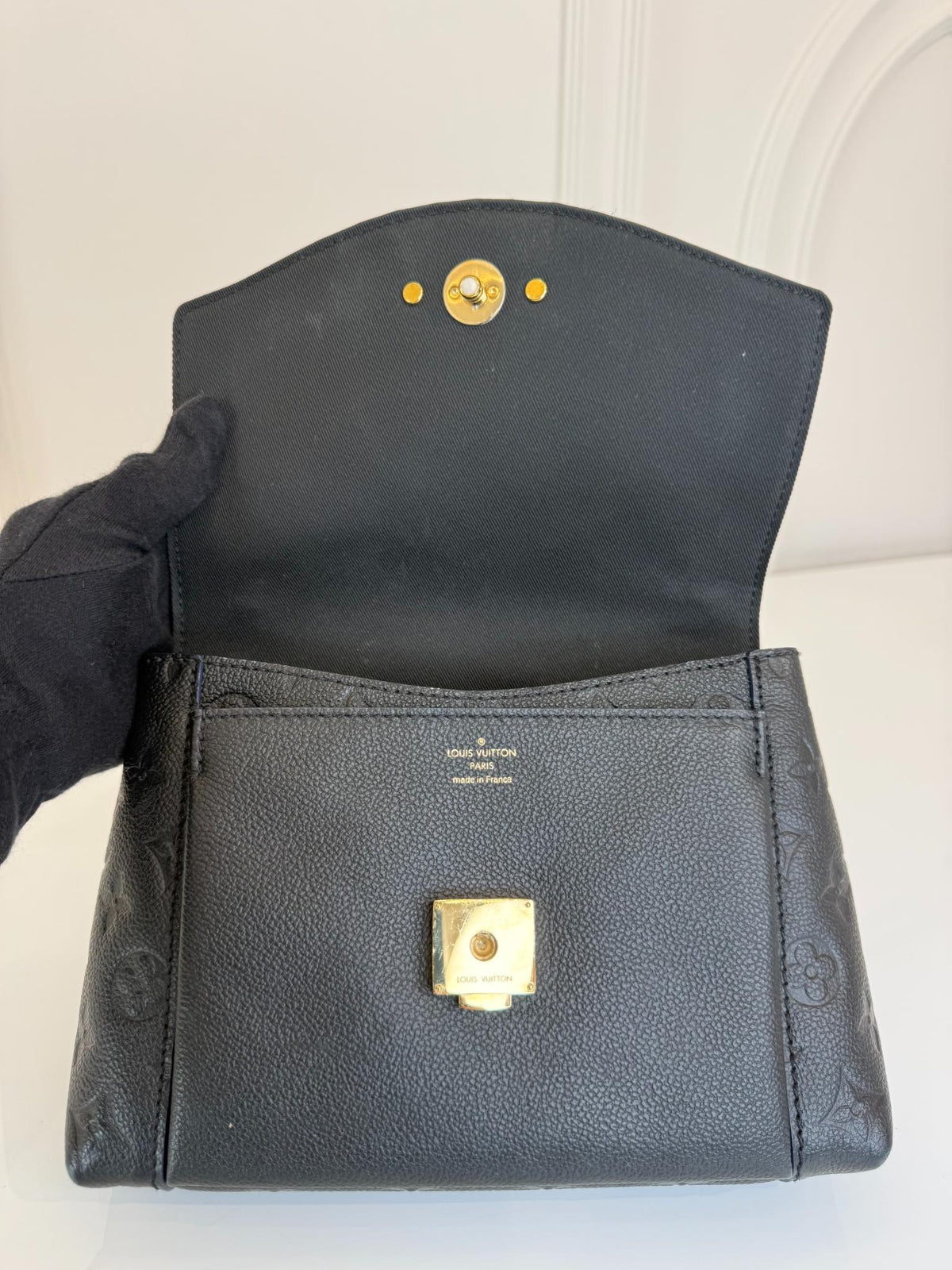Louis Vuitton Blanche BB Black Monogram Empreinte Leather
